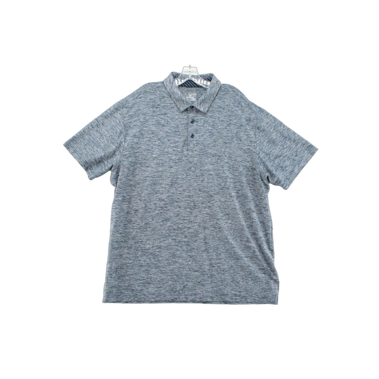Under Armour Under Armour Polo Shirt Men's 2XL Blue HeatGear Golf Performance Logo Polo Shirts 2XL Mens HeatGear Logo Blue Heather Sports Golf Size US XXL / EU 58 / 5 - 1 Thumbnail