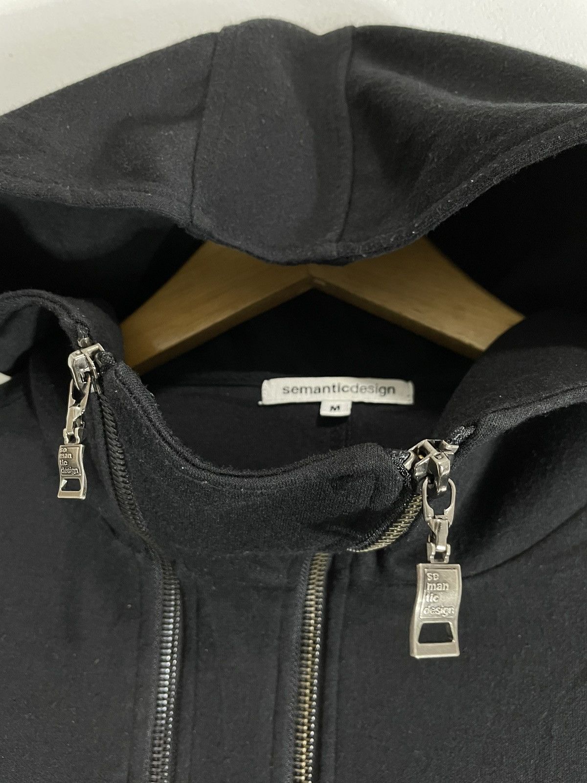 semanticdesign SEMANTIC MULTI ZIPPER HOODIE GOTHIC BONDAGE STYLE Size US M / EU 48-50 / 2 - 3 Thumbnail