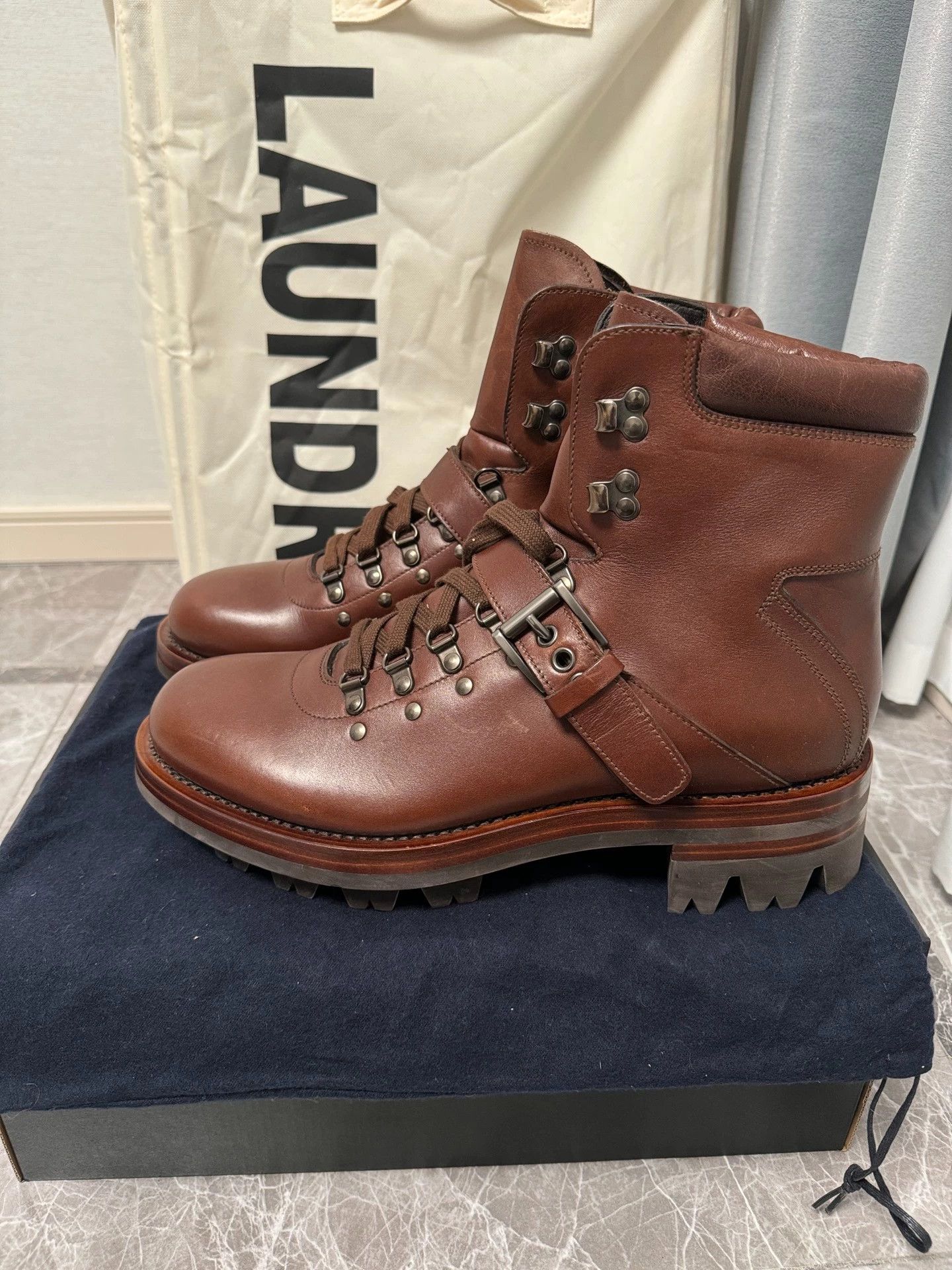 Prada Prada thick sole boots deep brown US 8.5 Size US 8.5 / EU 41-42 - 2 Thumbnail