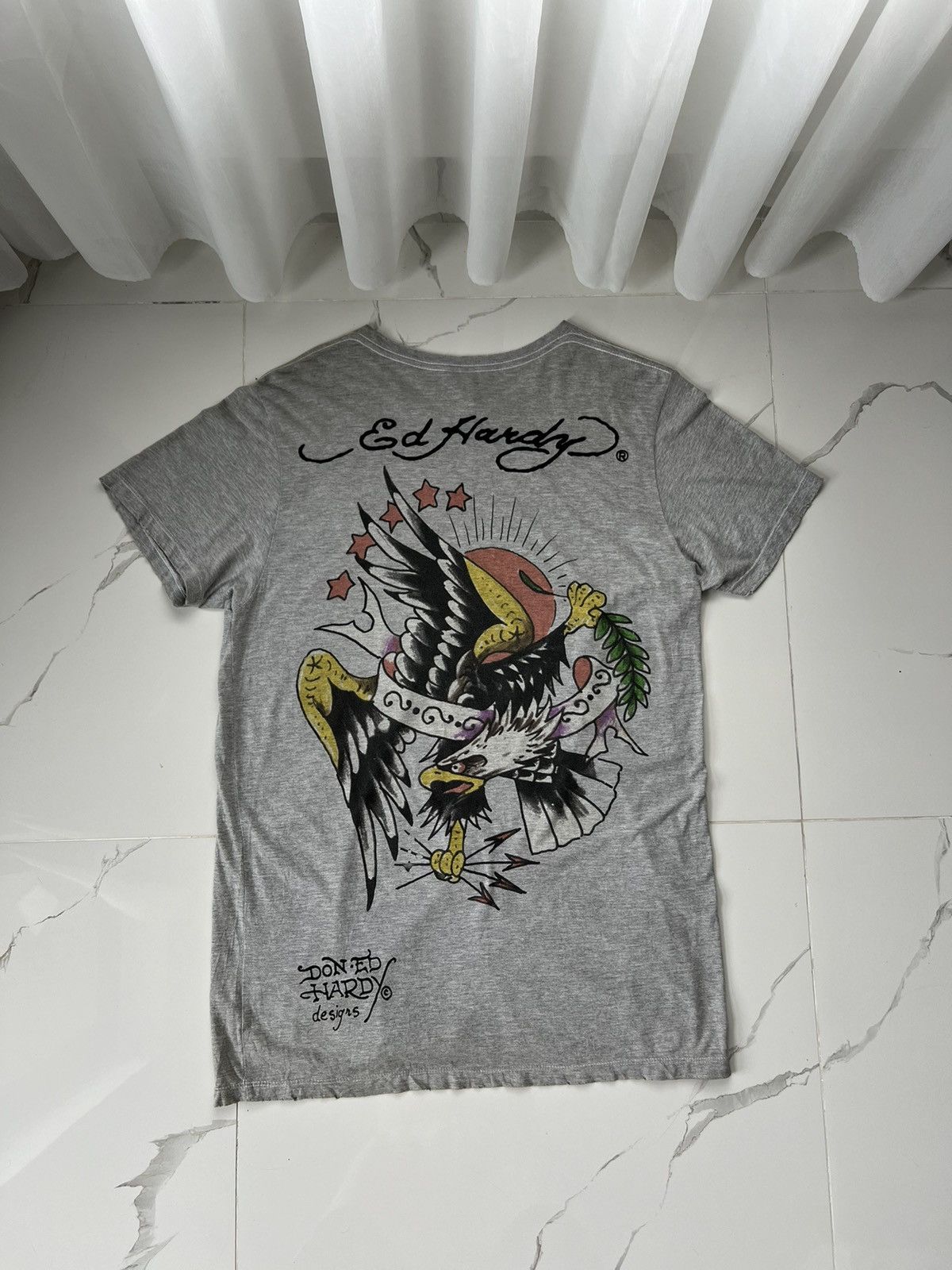 Other 90's ED HARDY 2 SIDES BIG LOGO AVANT-GARDE RARE RETRO TEE Size US XL / EU 56 / 4 - 2 Thumbnail