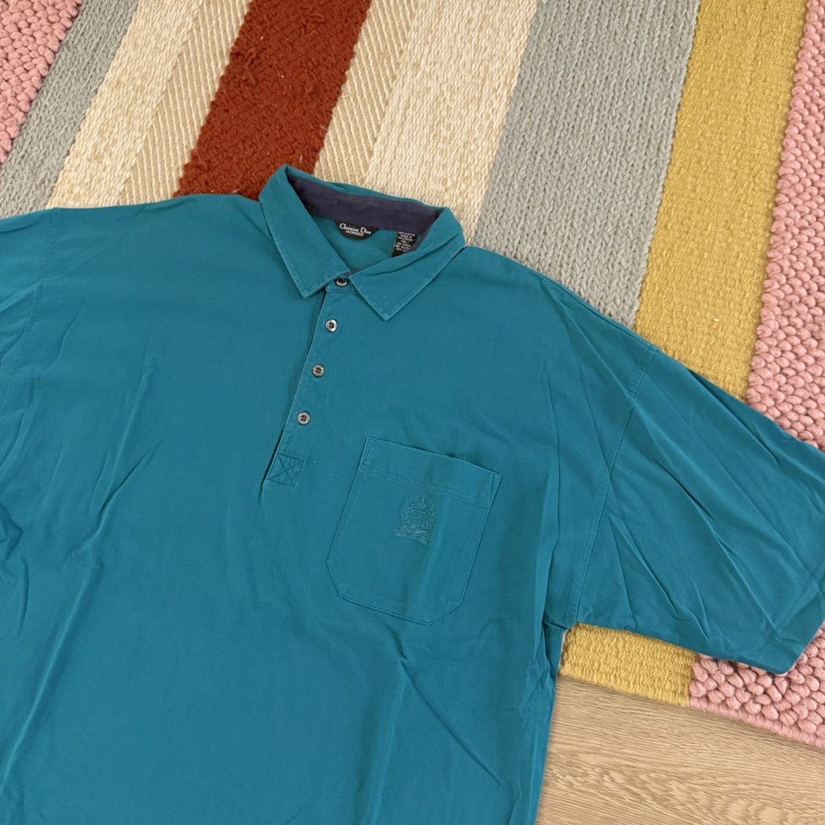 Christian Dior Monsieur Vintage 90s Christian Dior Logo Polo Shirt XL Size US XL / EU 56 / 4 - 2 Thumbnail