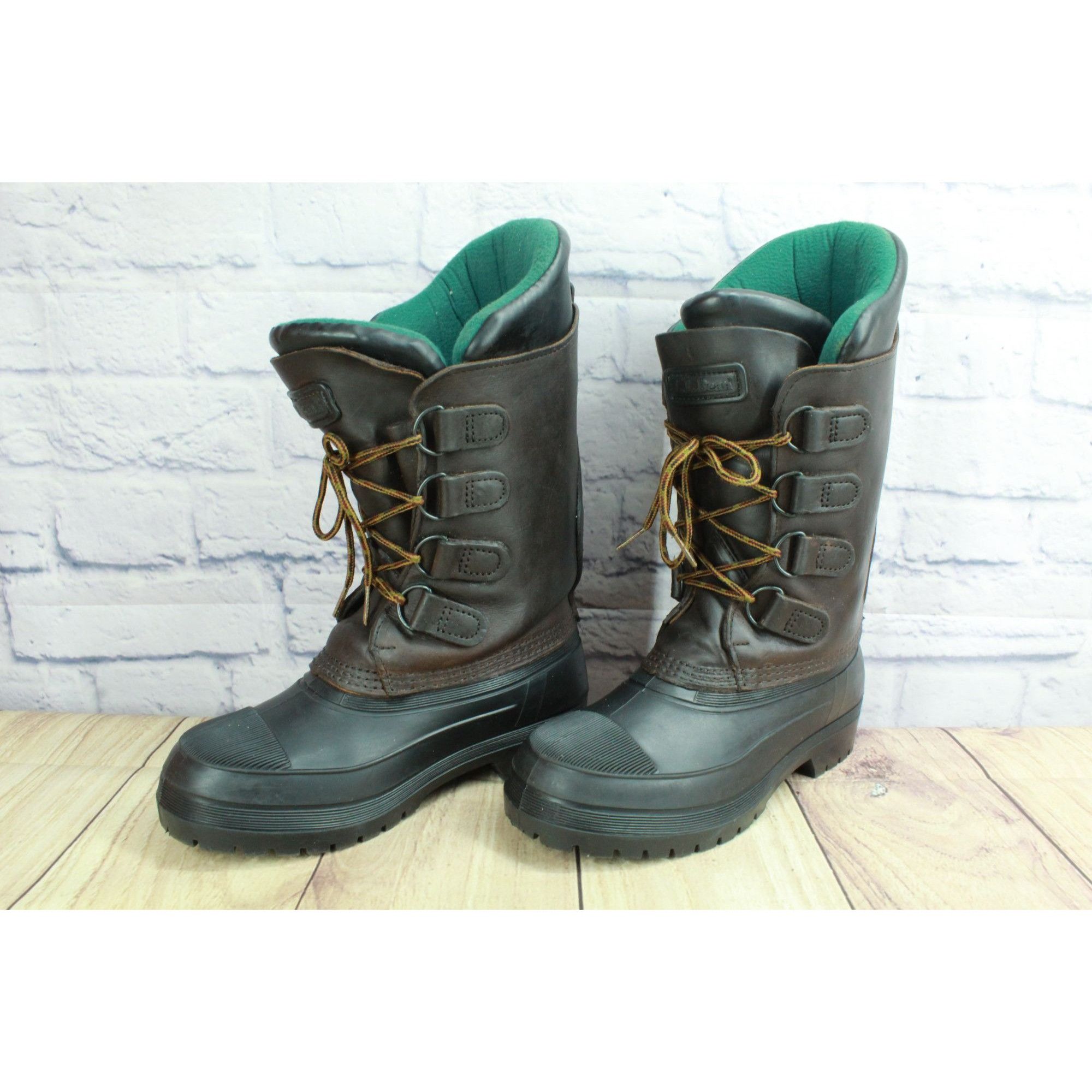 L.L. Bean LL Bean Women’s Brown Leather Waterproof Insulated Duck Boot Size US 7 / IT 37 - 2 Thumbnail