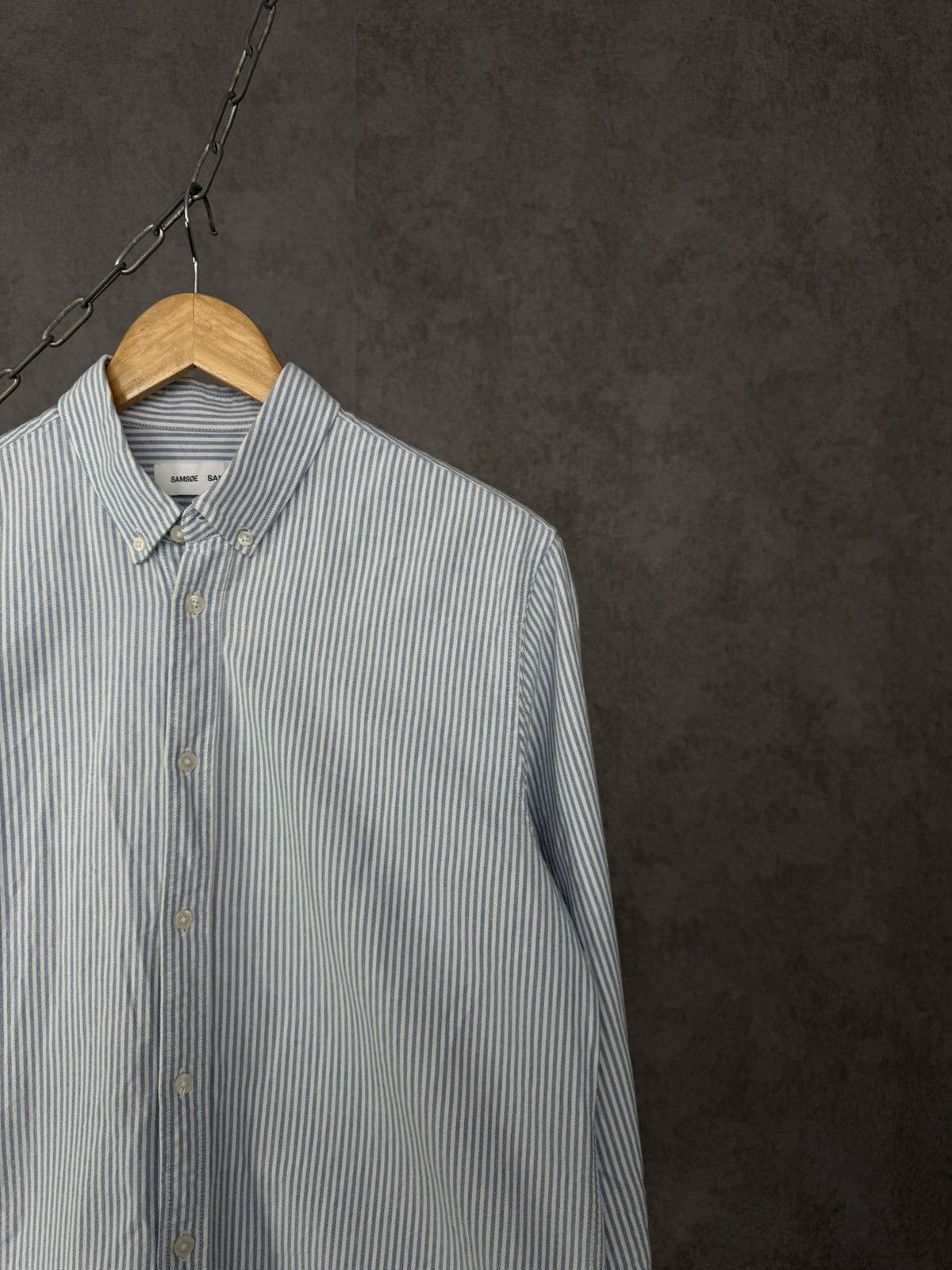 Designer × Samsoe Samsoe Samsoe & Samsoe designer striped shirt Size US M / EU 48-50 / 2 - 2 Thumbnail