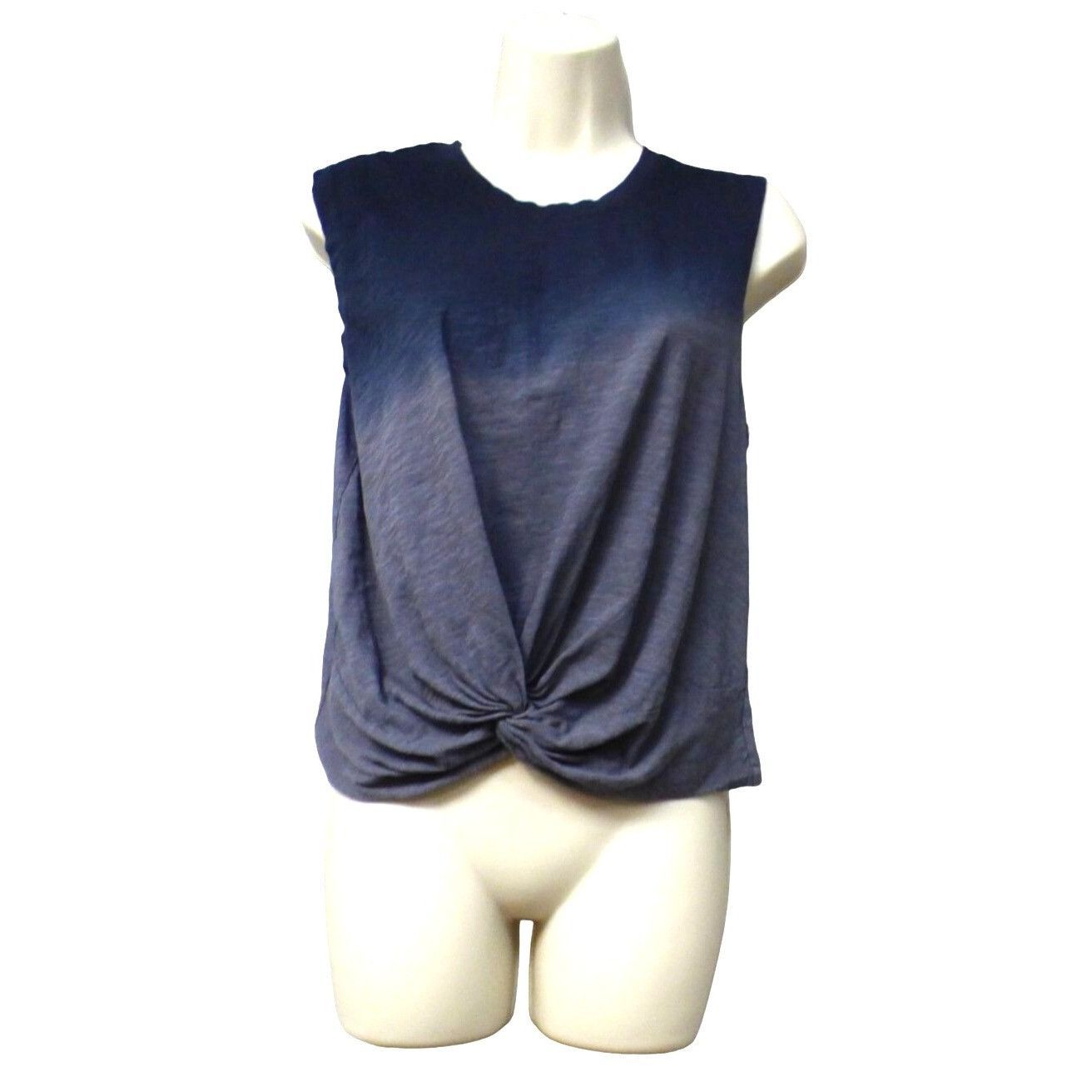 Other Zella Women’s Twist Front Dip Dye Performance Tank, Black/Gr Size S / US 4 / IT 40 - 2 Thumbnail
