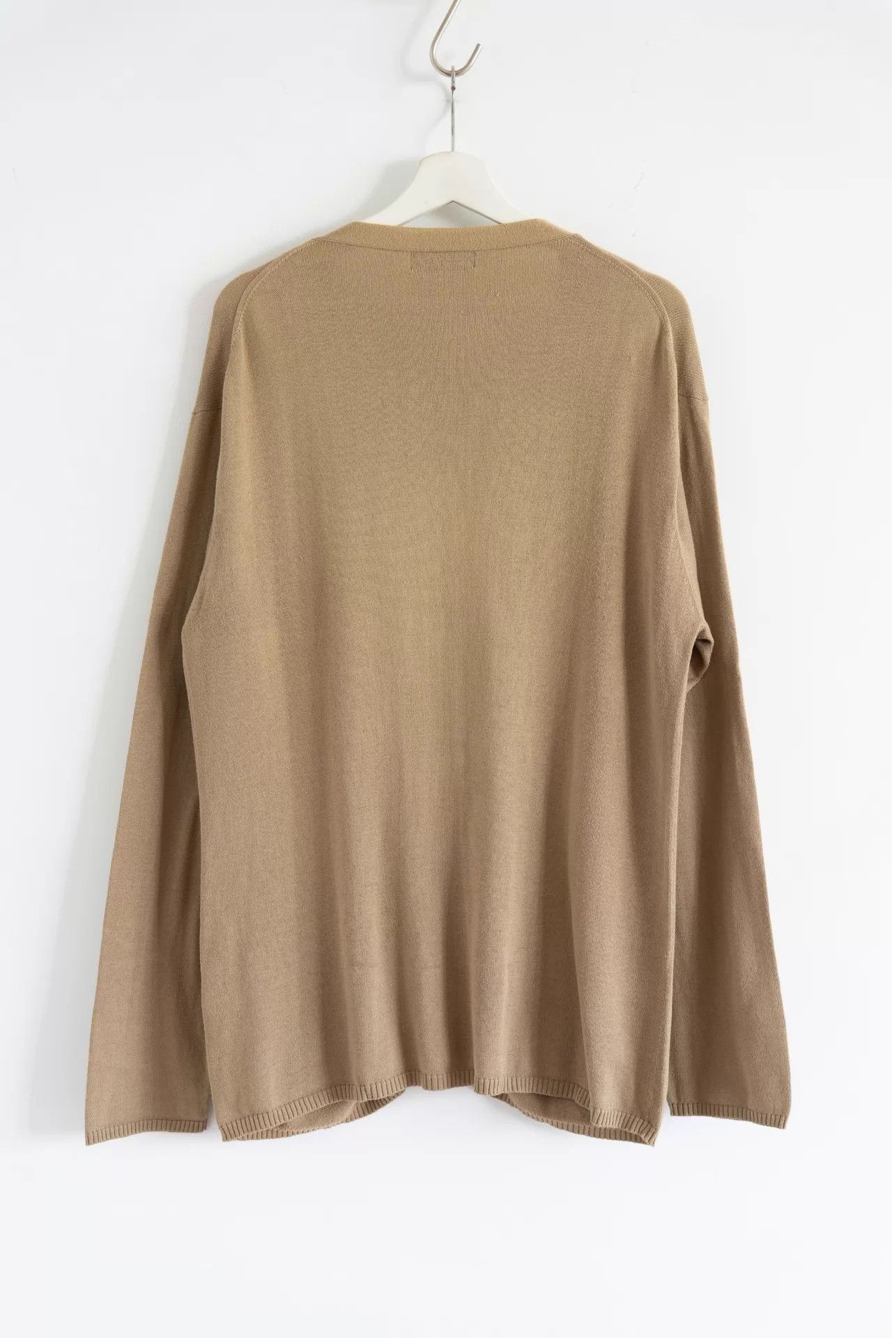 Yohji Yamamoto Yohji Yamamoto 05SS Mens Tan Zip Cotton Cardigan Size US L / EU 52-54 / 3 - 2 Thumbnail