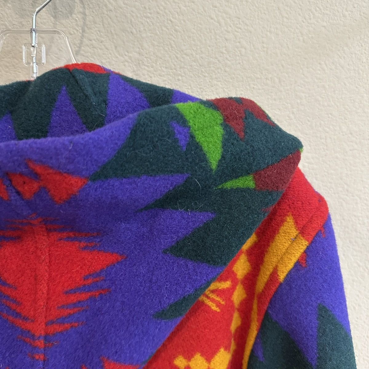 Other Gallery | L | Multi color wester motif Wool over coat car Size L / US 10 / IT 46 - 10 Thumbnail