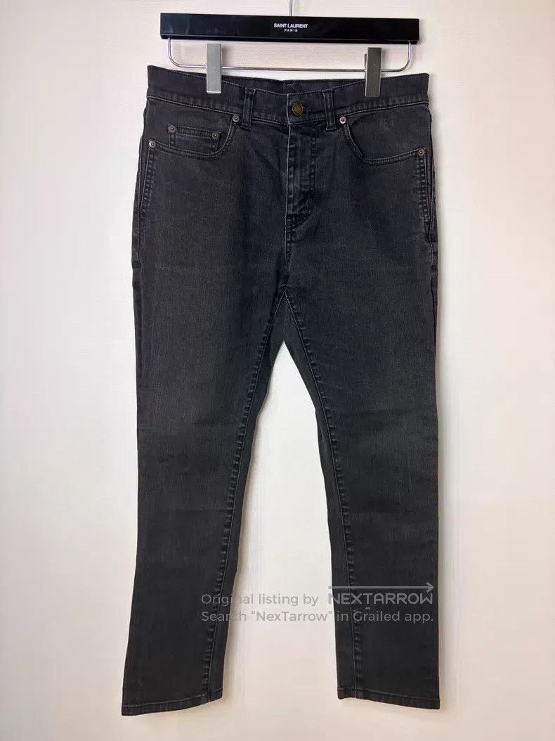 Saint Laurent Paris Saint Laurent Paris Black Basic Denim Pants i Size US 30 / EU 46 - 1 Thumbnail