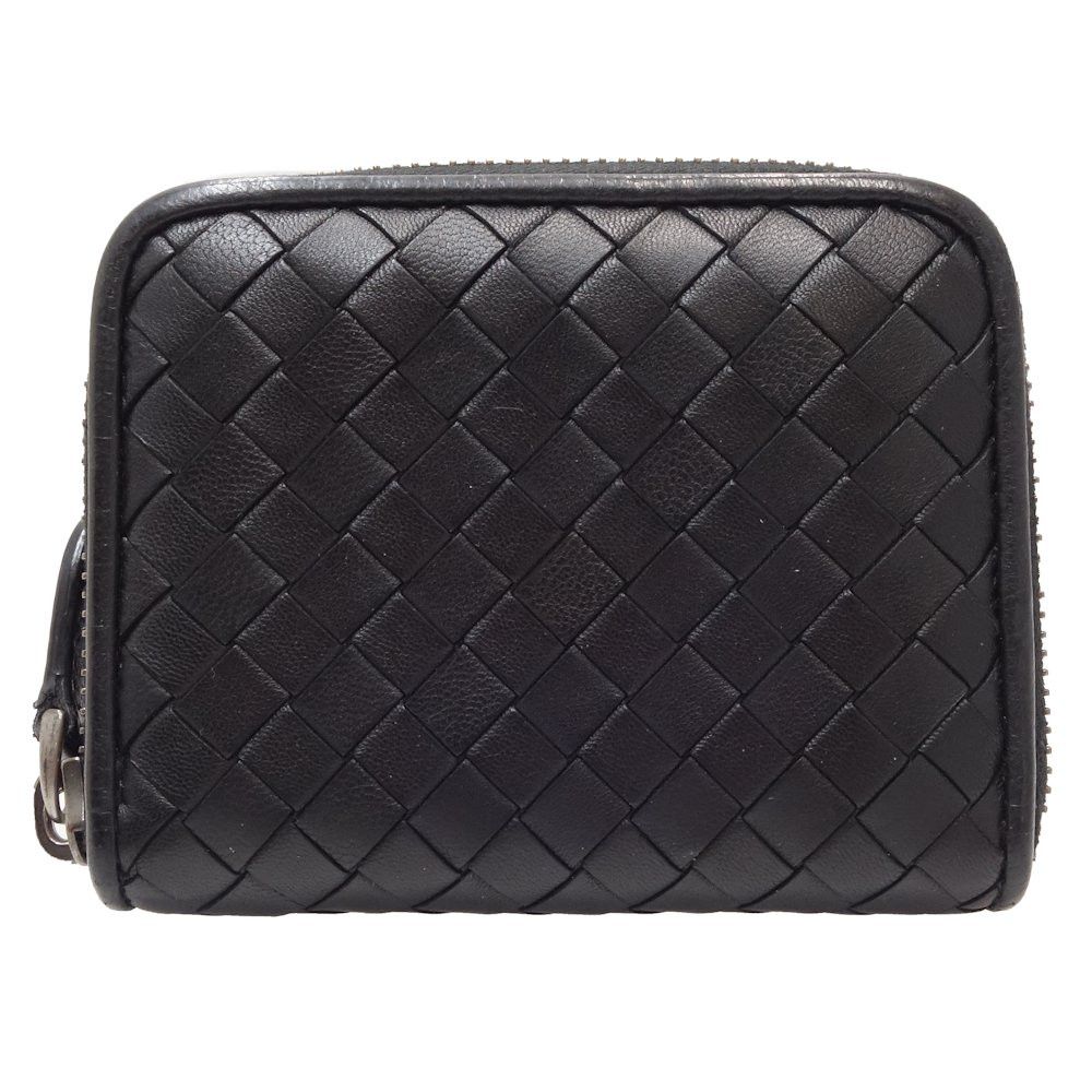 image of Cartier Bottega Veneta Coin Case Intrecciato Leather Black, Women's