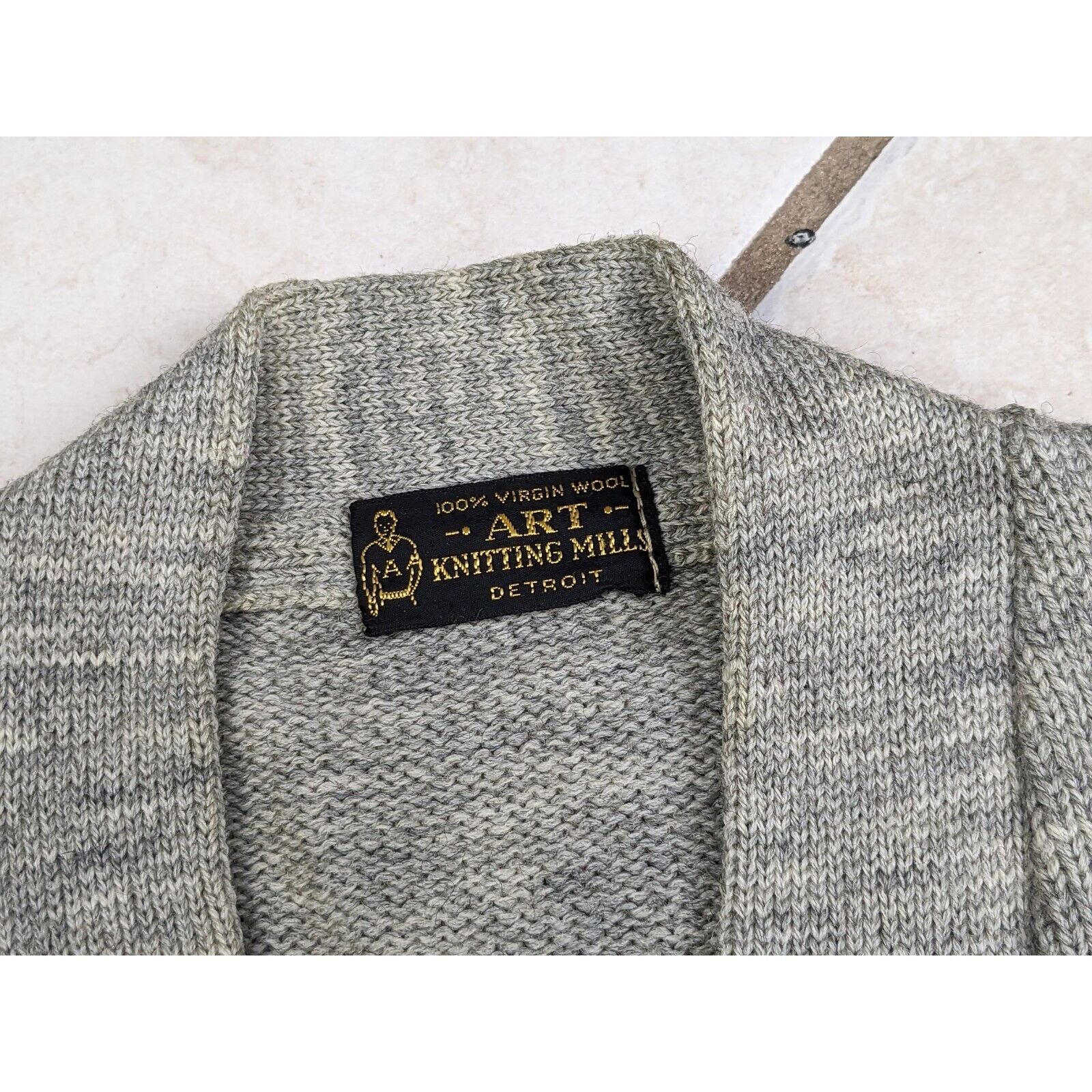 Other Vtg 1960s Art Knitting Mill Sweater Letterman Detroit Size US M / EU 48-50 / 2 - 2 Thumbnail