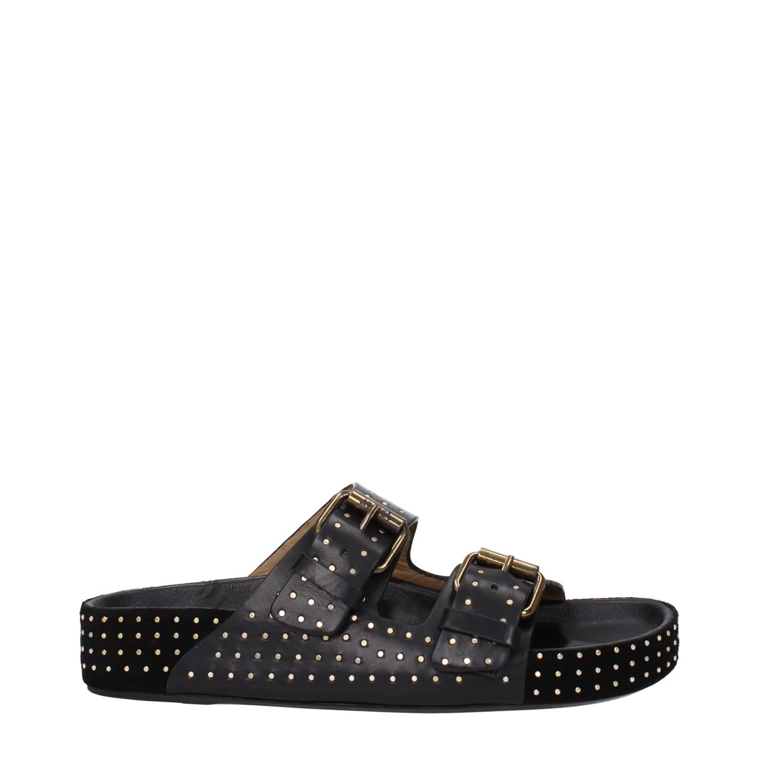 Isabel Marant ob1o1e1124 Leather Slippers & Clogs in Black Size US 6 / IT 36 - 1 Thumbnail