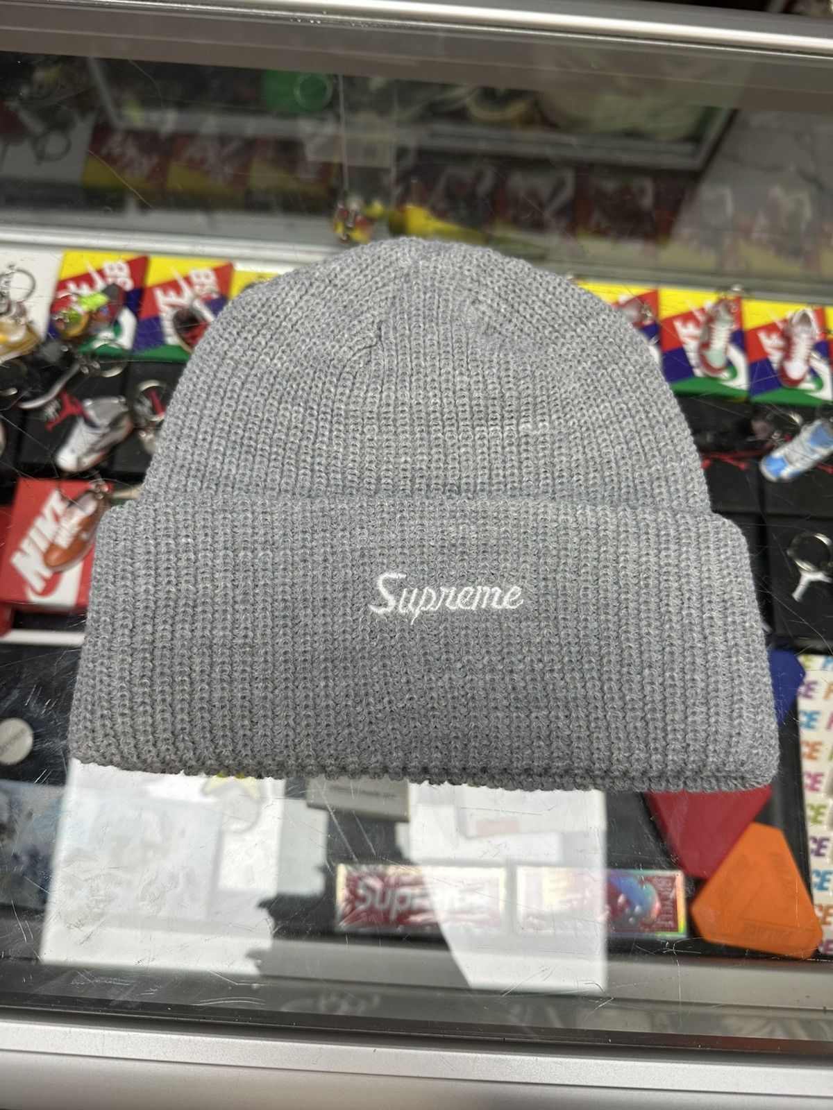 Supreme Knitted Beanie (Grey)