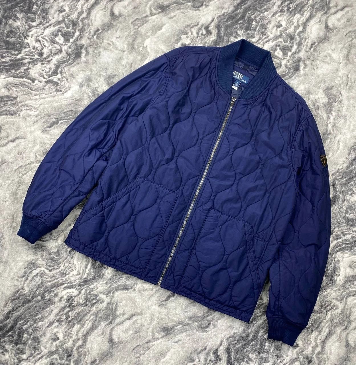 Polo Ralph Lauren Polo Ralph Lauren Quilted Bomber Jacket Men Size L Blue Size US L / EU 52-54 / 3 - 1 Thumbnail