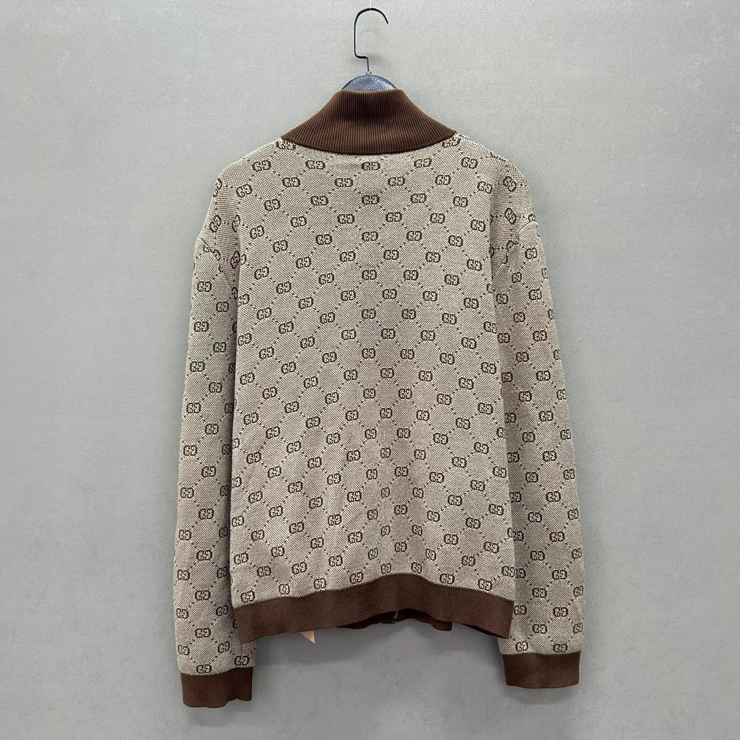 Gucci Gucci GG monogram jacquard knit zip jacket XL 99 new Size XL / US 12-14 / IT 48-50 - 2 Thumbnail