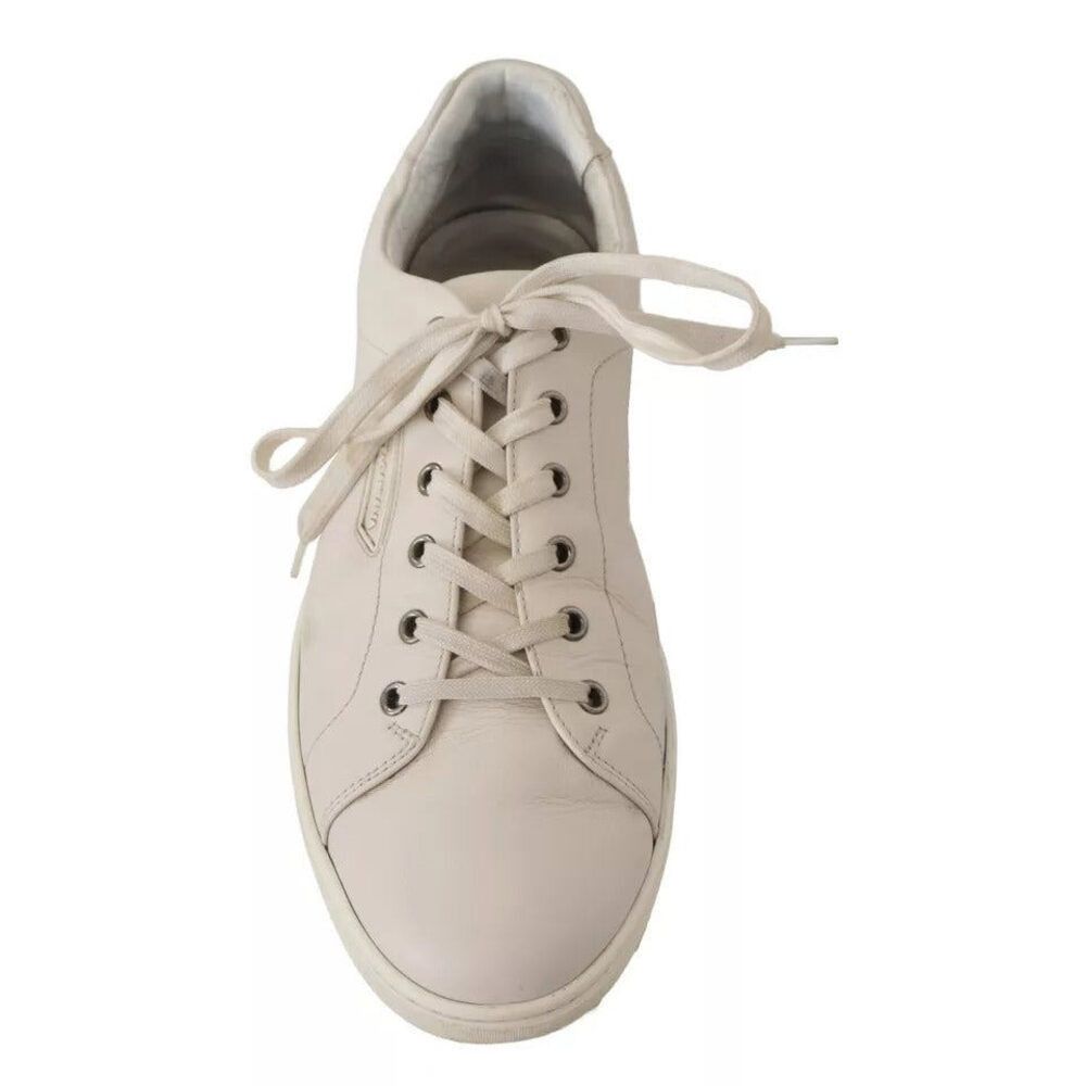Dolce & Gabbana Dolce & Gabbana White Casual Leather Logo Men Sneakers Shoes Size US 11 / EU 44 - 7 Thumbnail