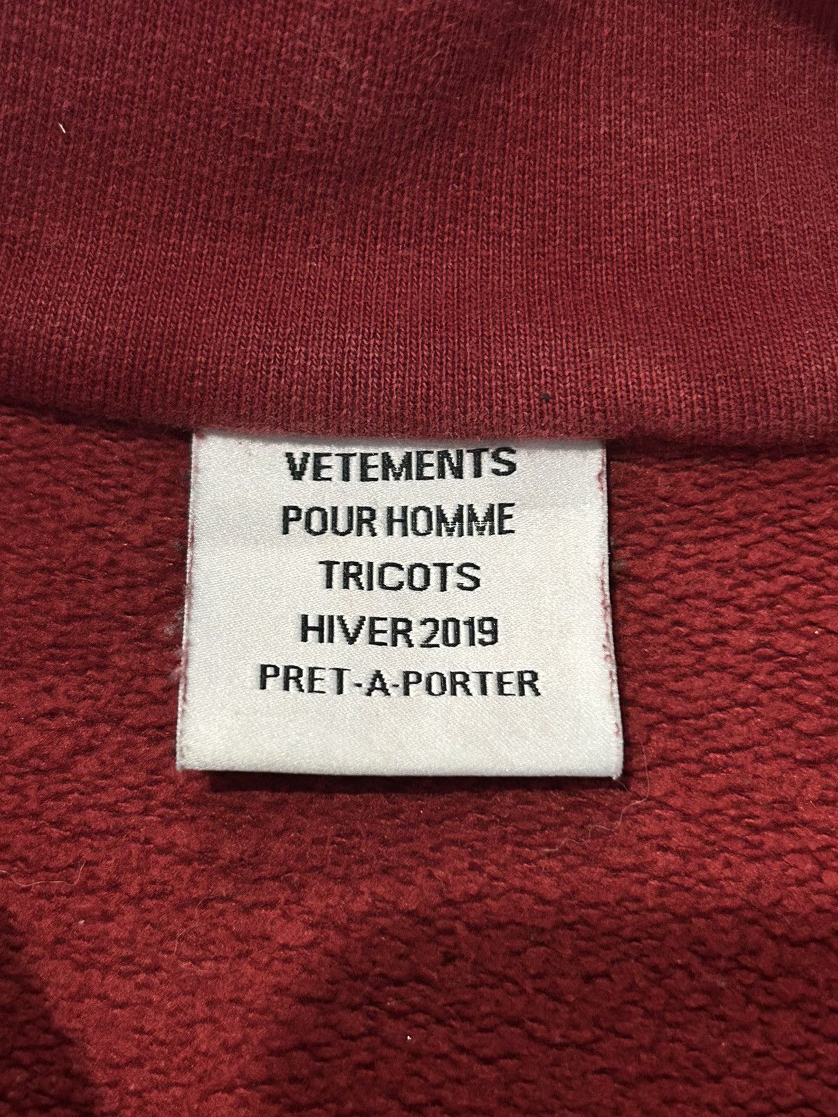 Vetements Rare Vetements Winter 2019 Inside Out Paneled Quarter Zip Size US L / EU 52-54 / 3 - 8 Thumbnail