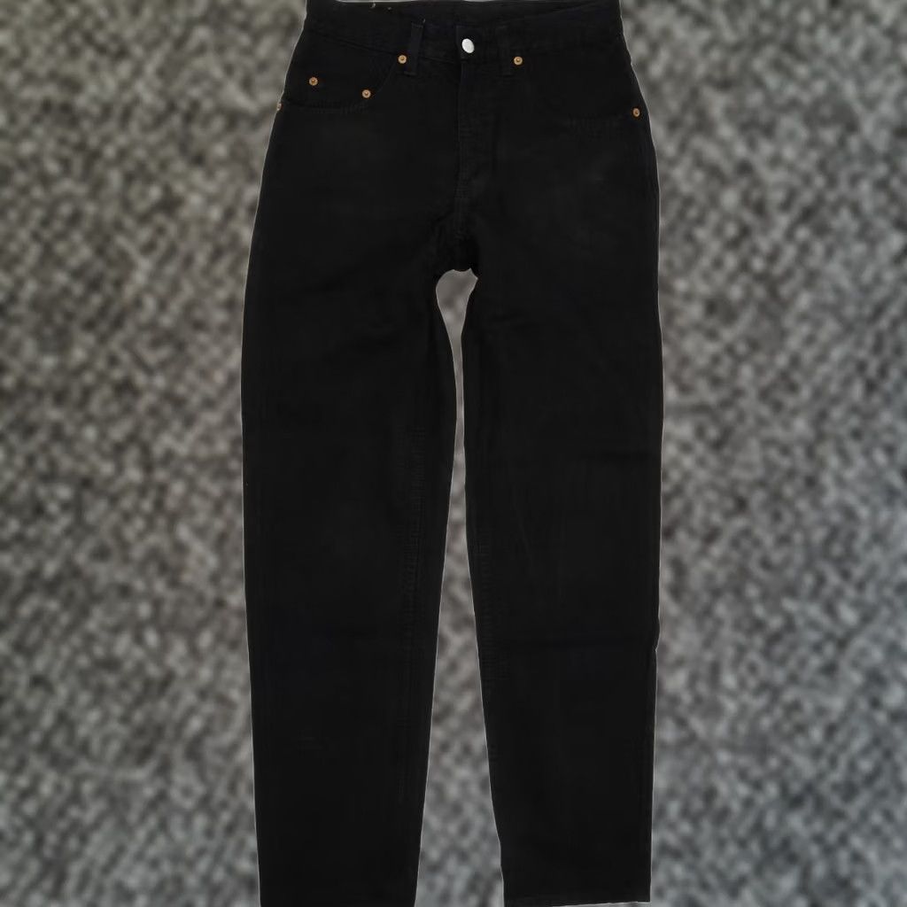 専用1 VINTAGE Mustang Men Black Jeans Straight Regular W30 L32 (59848)