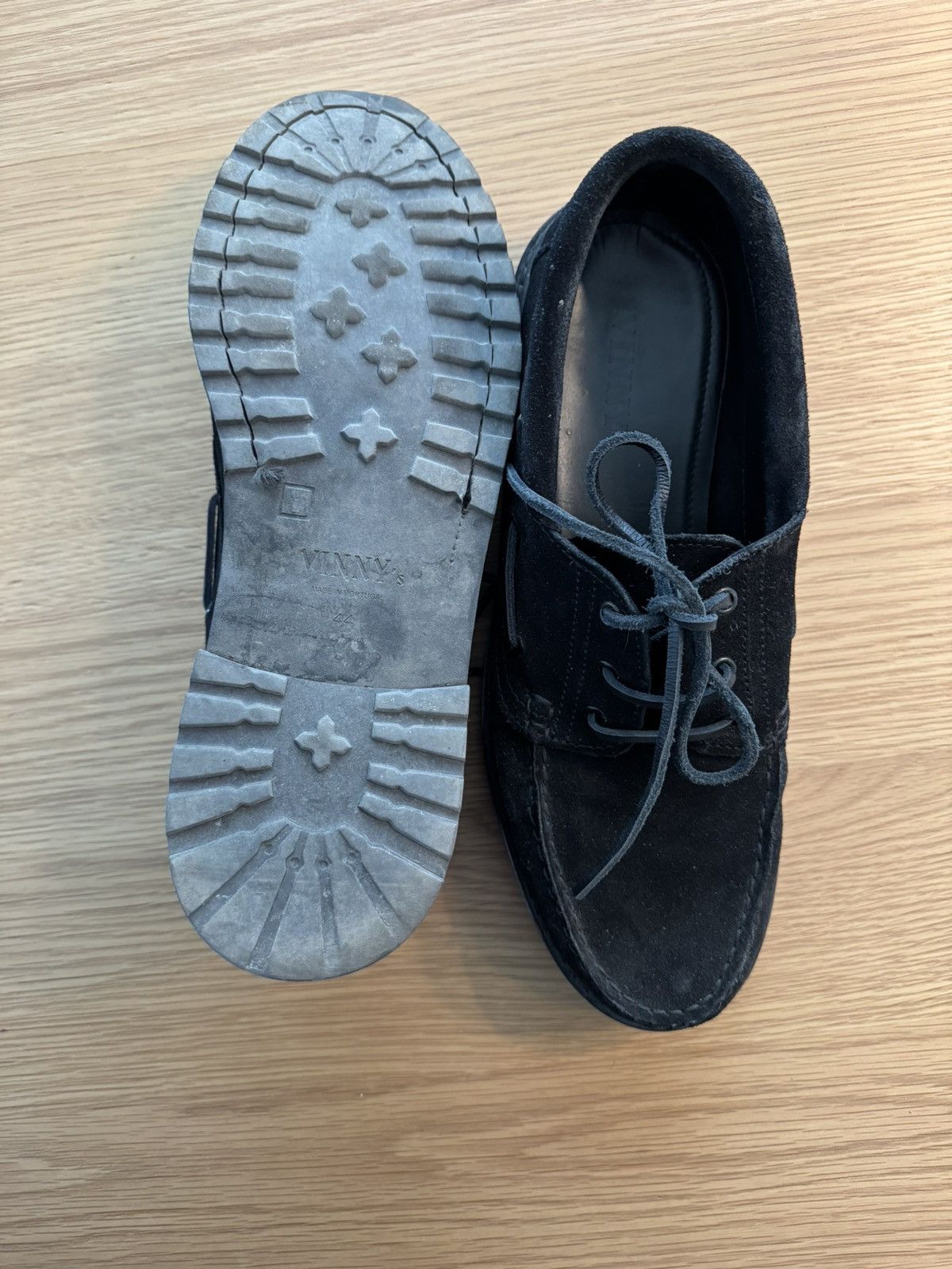 VINNY's VINNY’S Aztec Boat Shoe - Black Suede Size US 10.5 / EU 43-44 - 6 Thumbnail