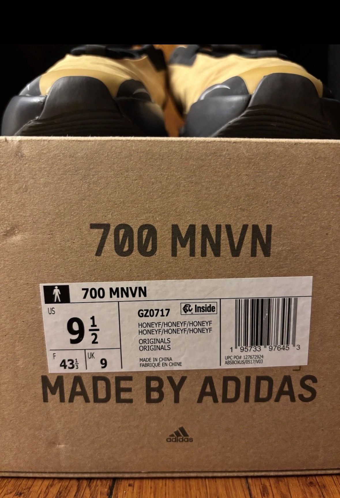 Adidas Yeezy Boost 700 MNVN Honey Flux Size US 9.5 / EU 42-43 - 7 Thumbnail