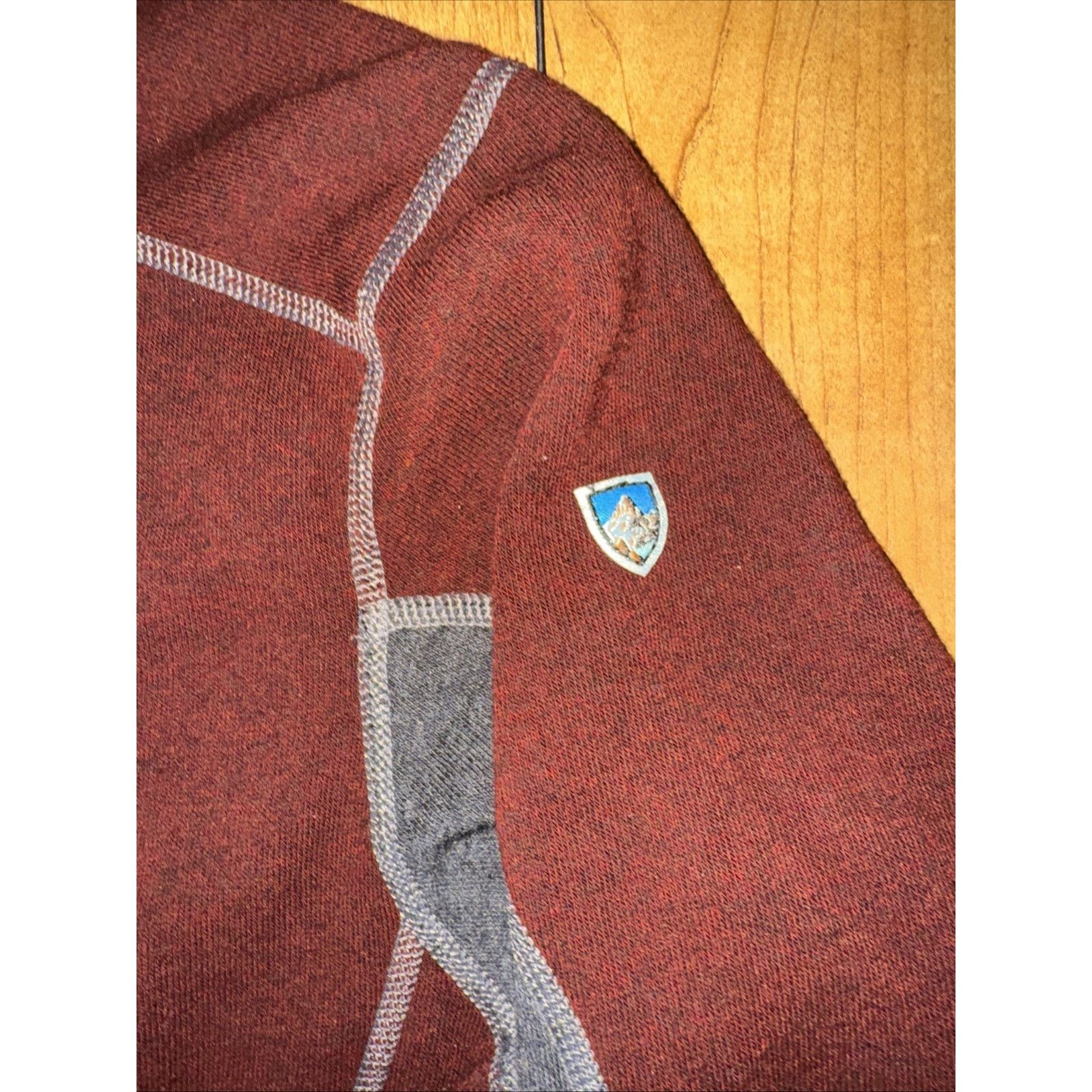 Kuhl KUHL Quarter Zip Pullover Sweater XL Maroon Outdoor Hiking Size US XL / EU 56 / 4 - 2 Thumbnail