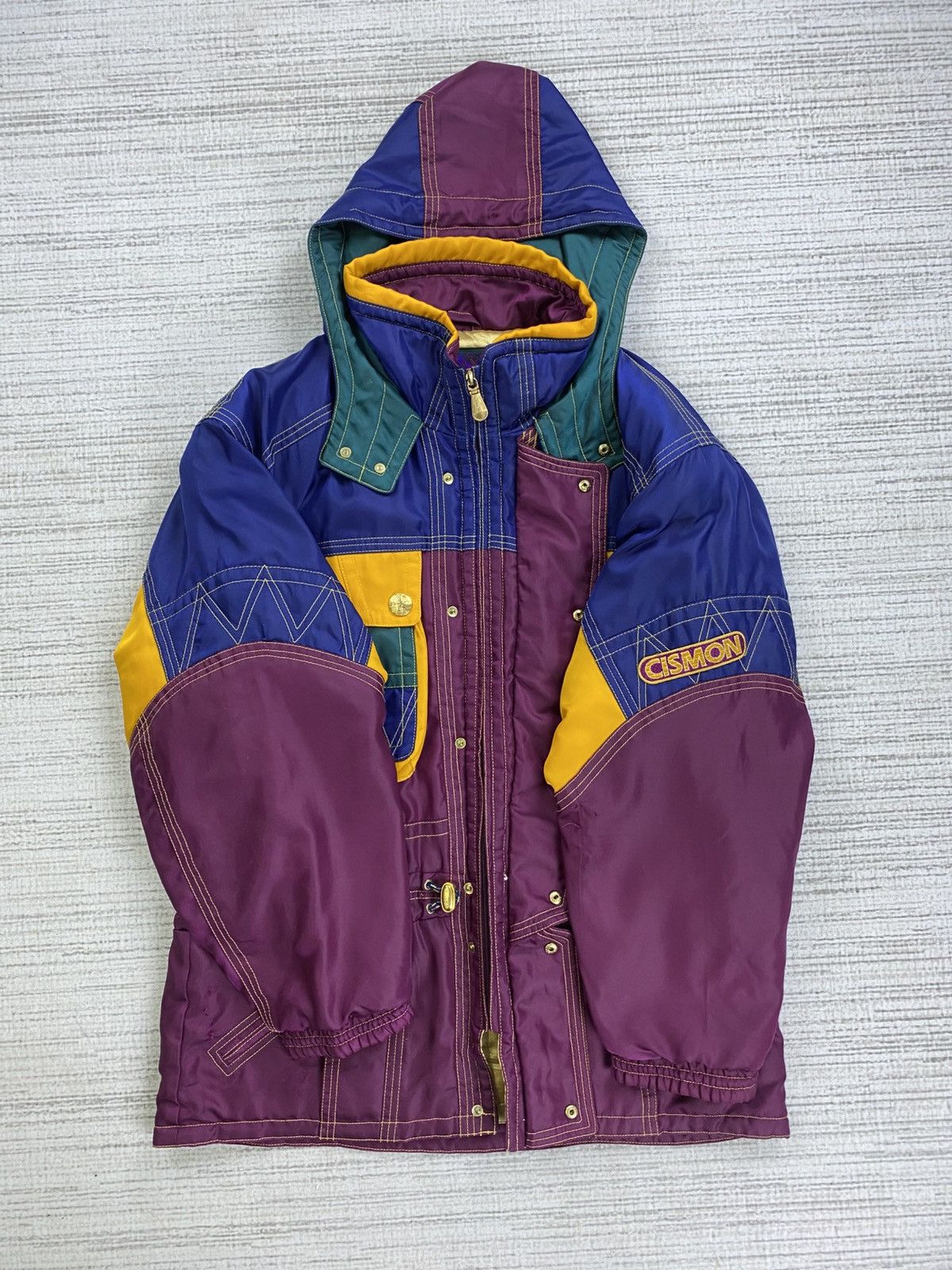 Japanese Brand × Vintage Vintage Cismon Bomber Ski Wear Multicolour Jacket Size US L / EU 52-54 / 3 - 9 Thumbnail