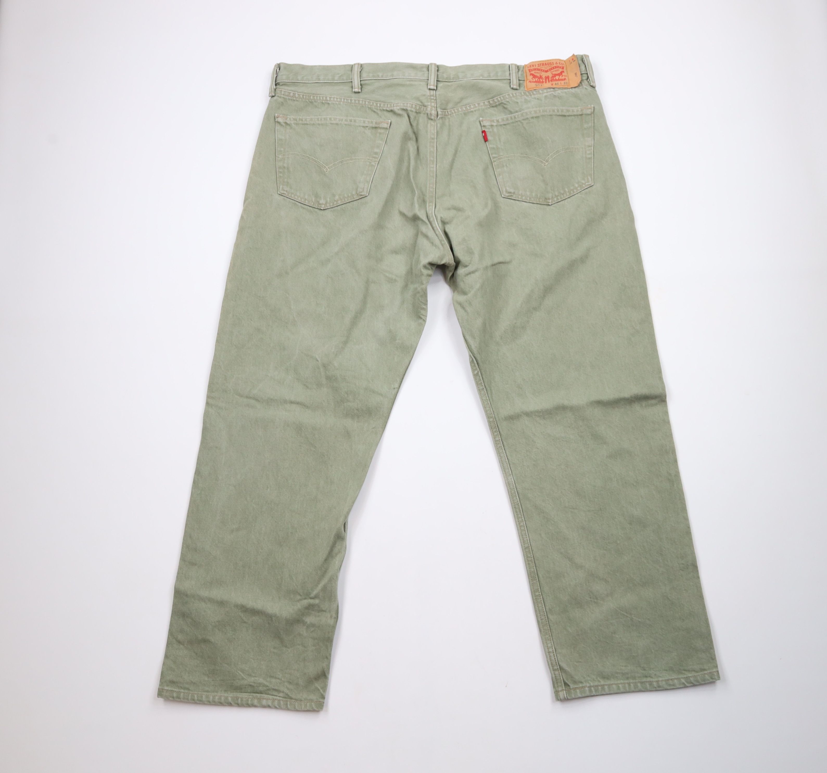 Levi's × Vintage Vintage Y2K Levis 501xx Original Fit Button Fly Jeans Green Size US 44 / EU 60 - 9 Thumbnail