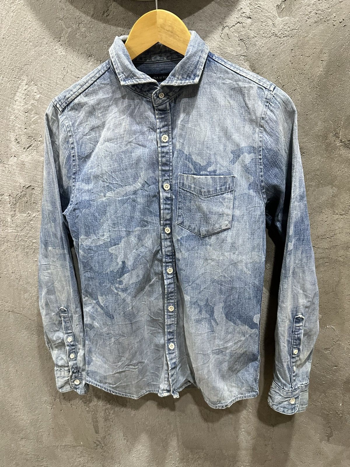 GOSTAR DE FUGA Gostar De Fuga Acid Wash Camo Button Up Shirt Size US S / EU 44-46 / 1 - 3 Thumbnail