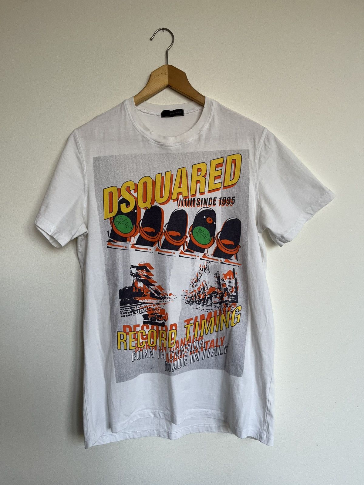 Dsquared2 Dsquared ”Record Timing” vintage T-shirt S/S’08 Size US M / EU 48-50 / 2 - 1 Thumbnail