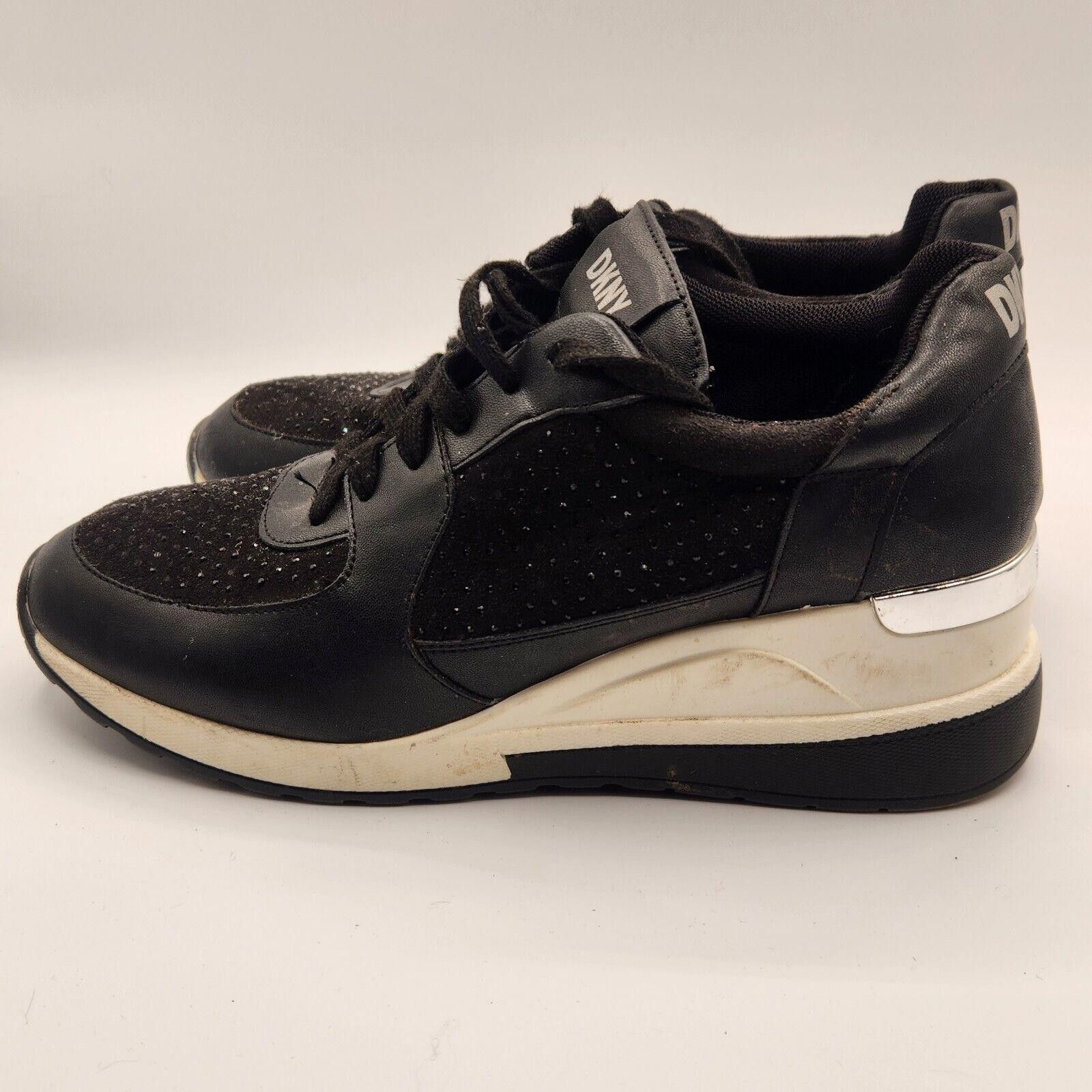 DKNY DKNY Womens Wedge Sneaker Trainers Size 11 Black Size US 11 / IT 41 - 5 Thumbnail