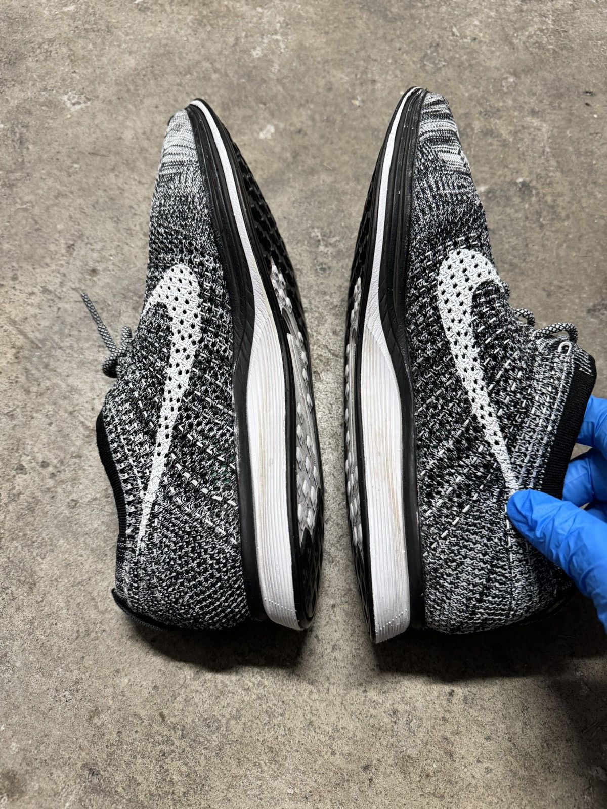 Nike Nike Flyknit Racer Oreo 2 Size US 11.5 / EU 44-45 - 5 Thumbnail