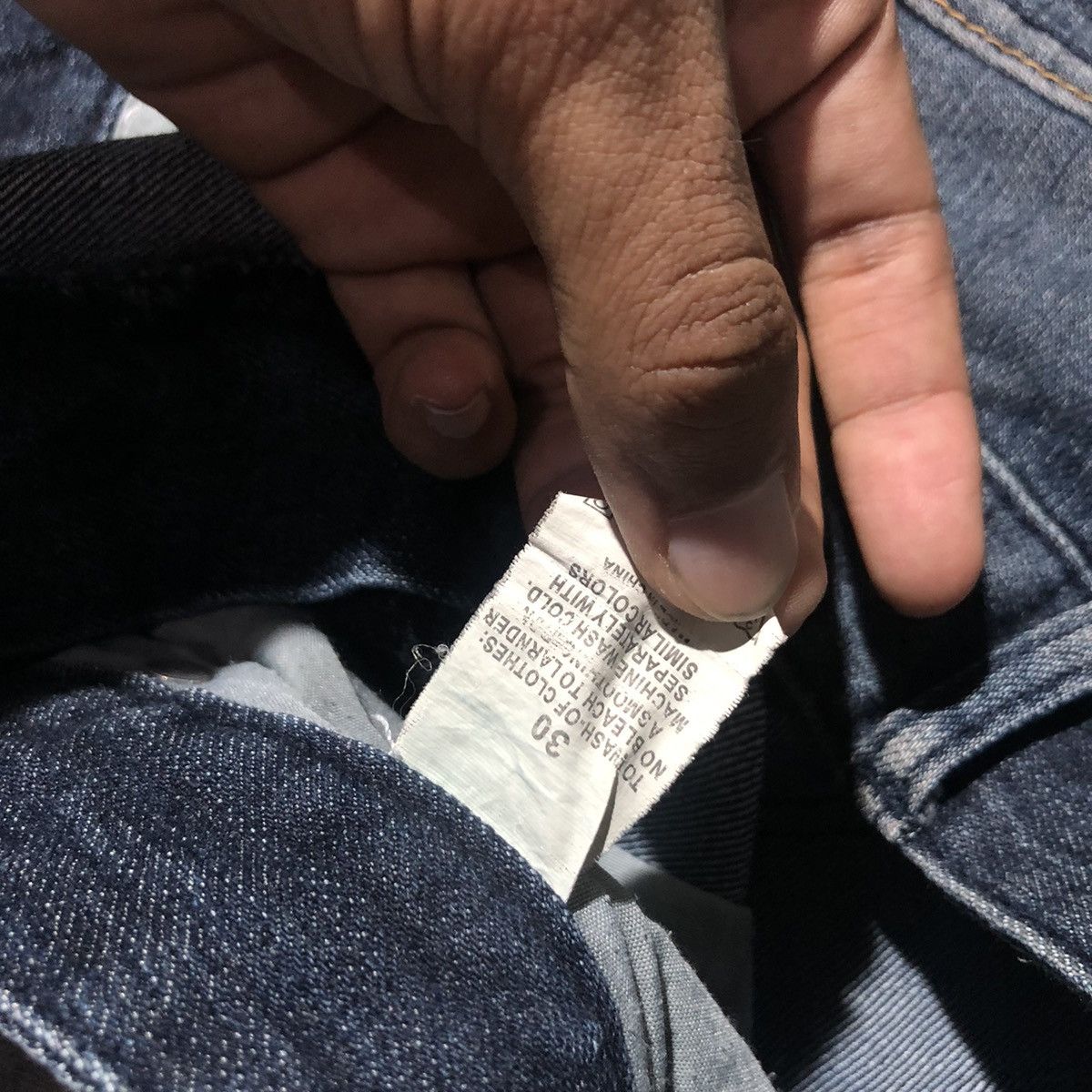Hysteric Glamour Vintage Rick Owens Junya Watanabe Style Washed Denim Size US 32 / EU 48 - 7 Thumbnail