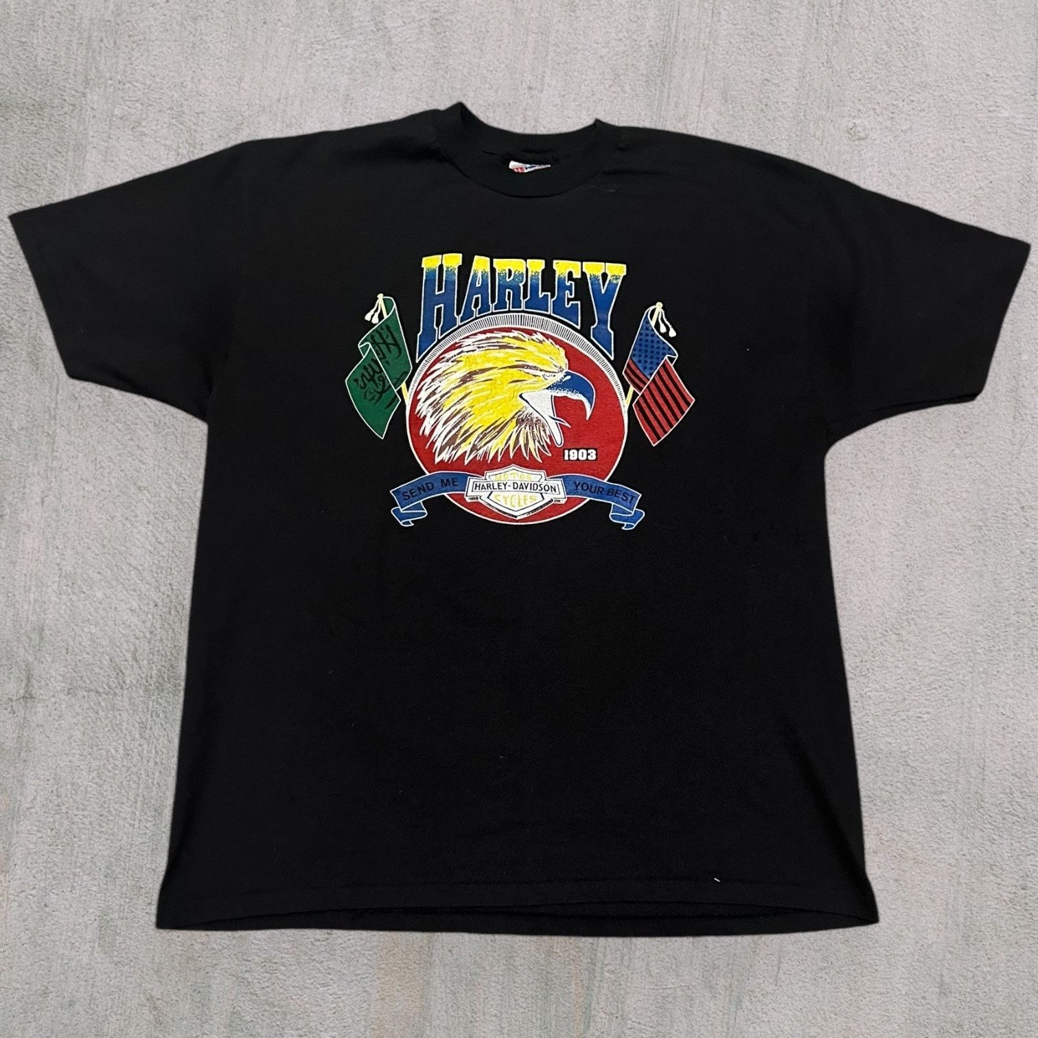 Harley Davidson Harley Saudi Arabia single stitch Size US XL / EU 56 / 4 - 1 Thumbnail