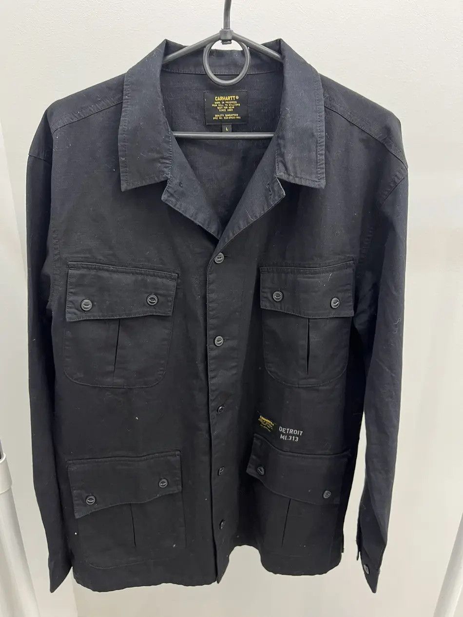 Carhartt Wip Carhartt Wip Pockets Button Up Overshirt Jacket Size US L / EU 52-54 / 3 - 1 Thumbnail
