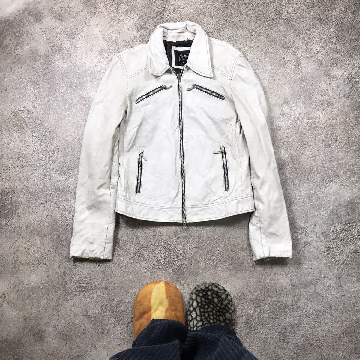 Genuine Leather VINTAGE Y2K LEATHER JACKET JAPAN CASUAL STREETWEAR 90s Size M / US 6-8 / IT 42-44 - 1 Thumbnail