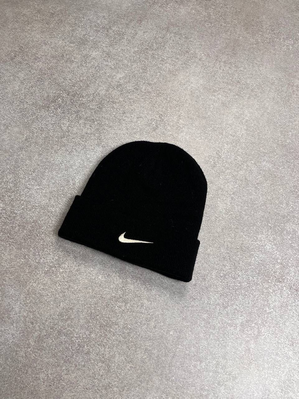 Nike × Vintage Vintage 90's Nike Swoosh Archival Beanie Hat Y2K os Size ONE SIZE - 2 Thumbnail