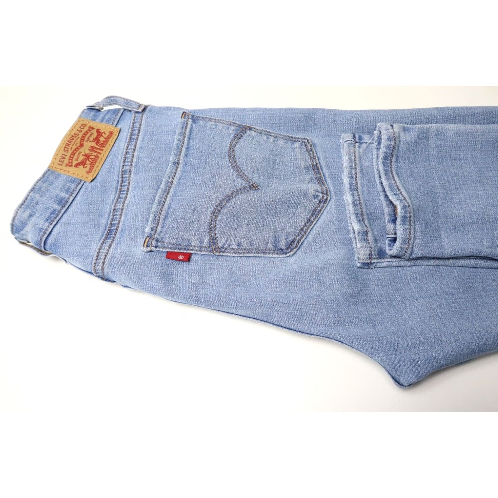 Levi's LEVI'S 721 High Rise Skinny Jeans Women's W27/L30 Blue Stretch Whiskers Size 27" / US 4 / IT 40 - 6 Thumbnail