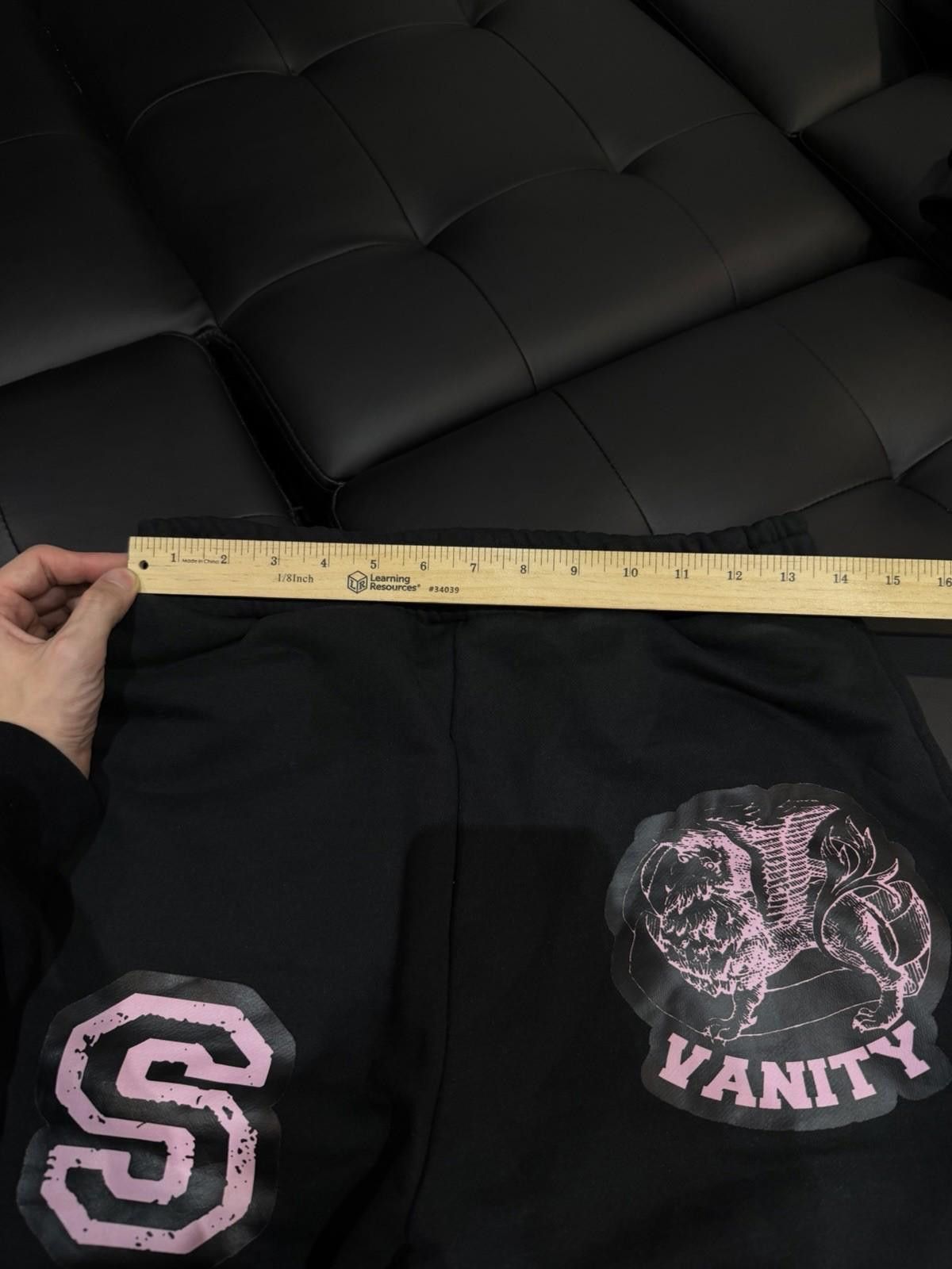 Saint Vanity Size M - Saint Vanity Varsity Sweatpants Black Pink NEW 2025 Size US 32 / EU 48 - 9 Thumbnail