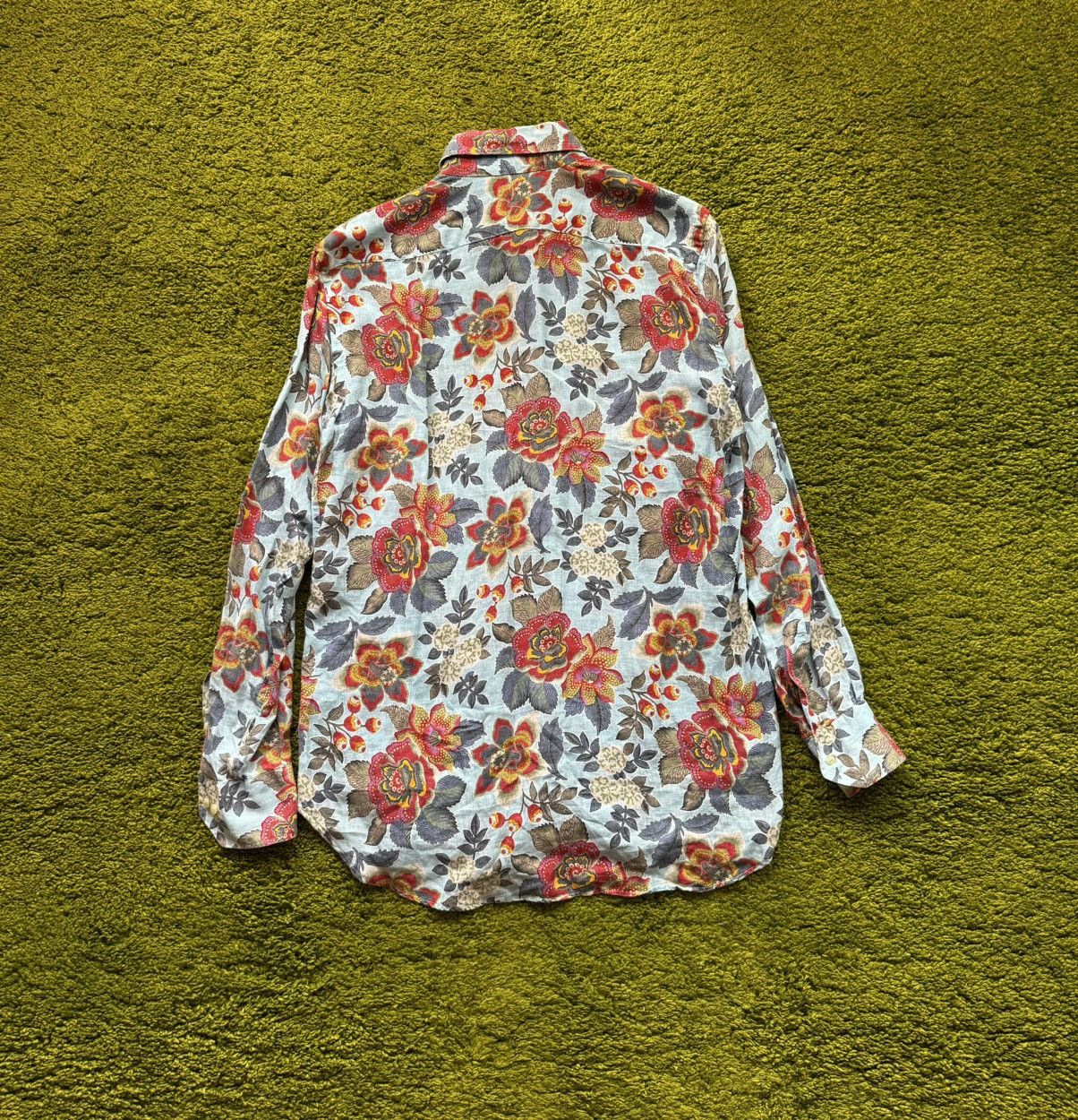 Designer × Etro Etro 100% linen iconic floral pattern buttons up shirt Size US M / EU 48-50 / 2 - 2 Thumbnail