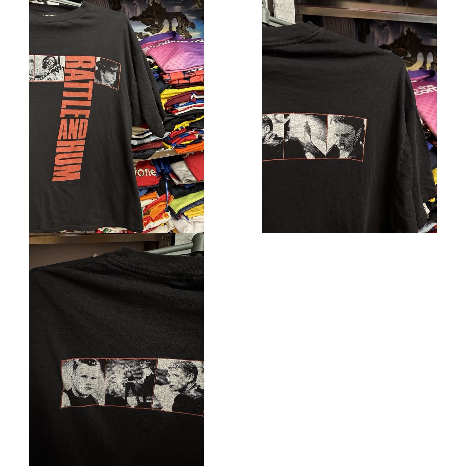 Vintage VINTAGE Rare 1988 U2 Rattle And Hum T-Shirt Rock Band Black L/XL Mens Size US L / EU 52-54 / 3 - 9 Thumbnail