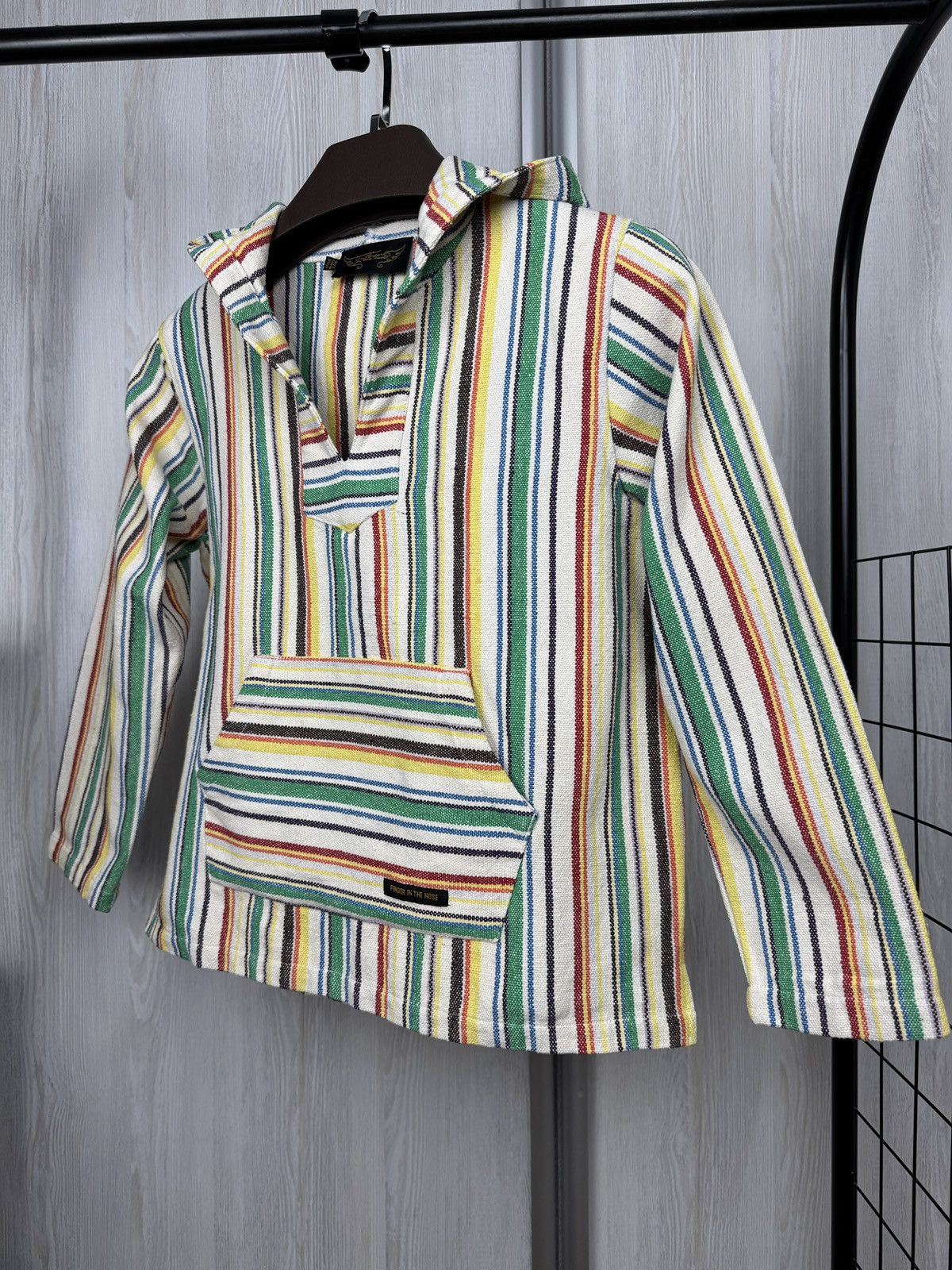 Japanese Brand Finger in the Nose rainbow Ashbury Woven hooded jckt unisex Size XXS / US 00 / IT 34 - 5 Thumbnail