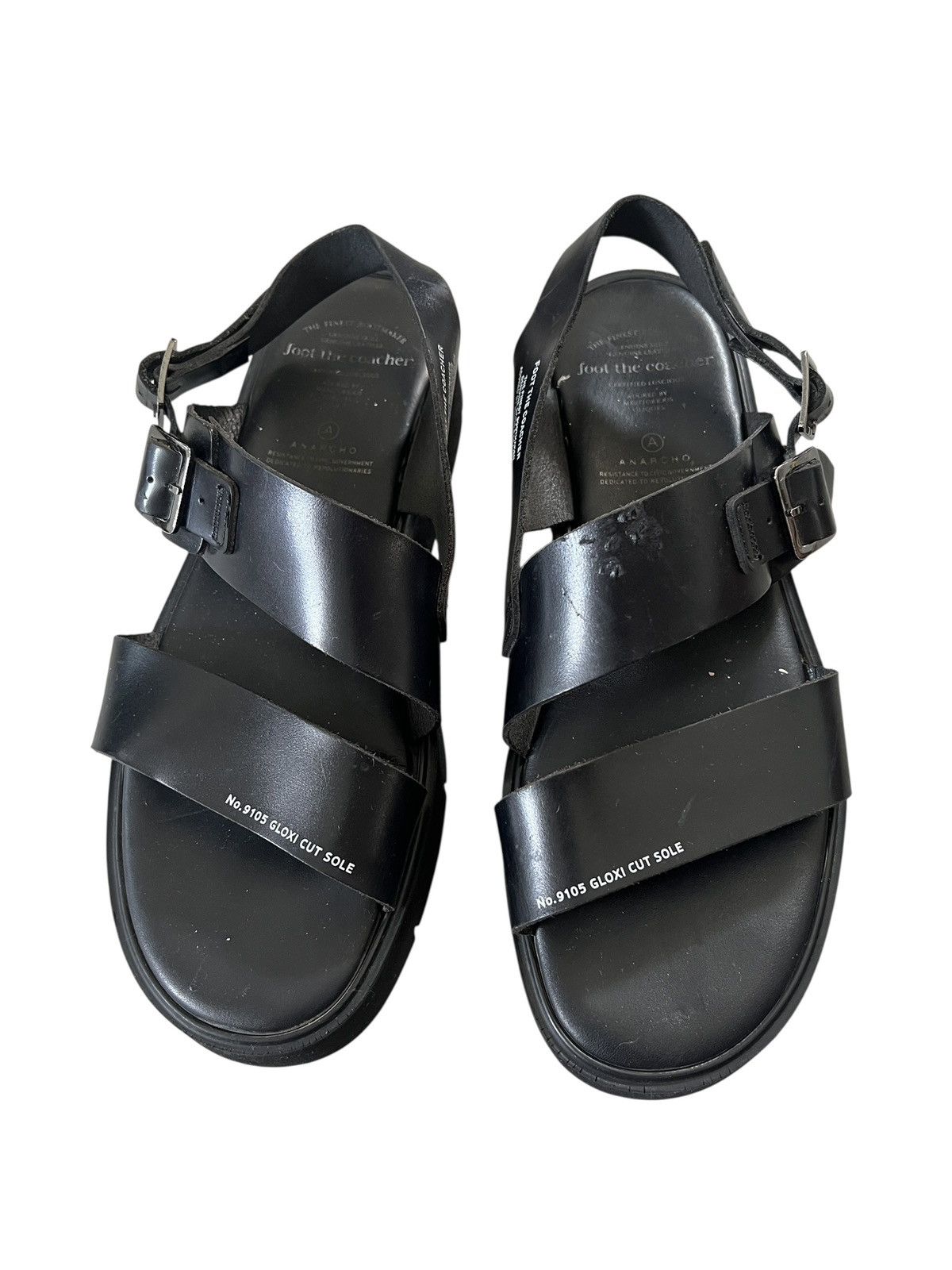 foot the coacher Foot The Coacher Anarcho Belt Leather Sandals Size US 9 / EU 42 - 2 Thumbnail