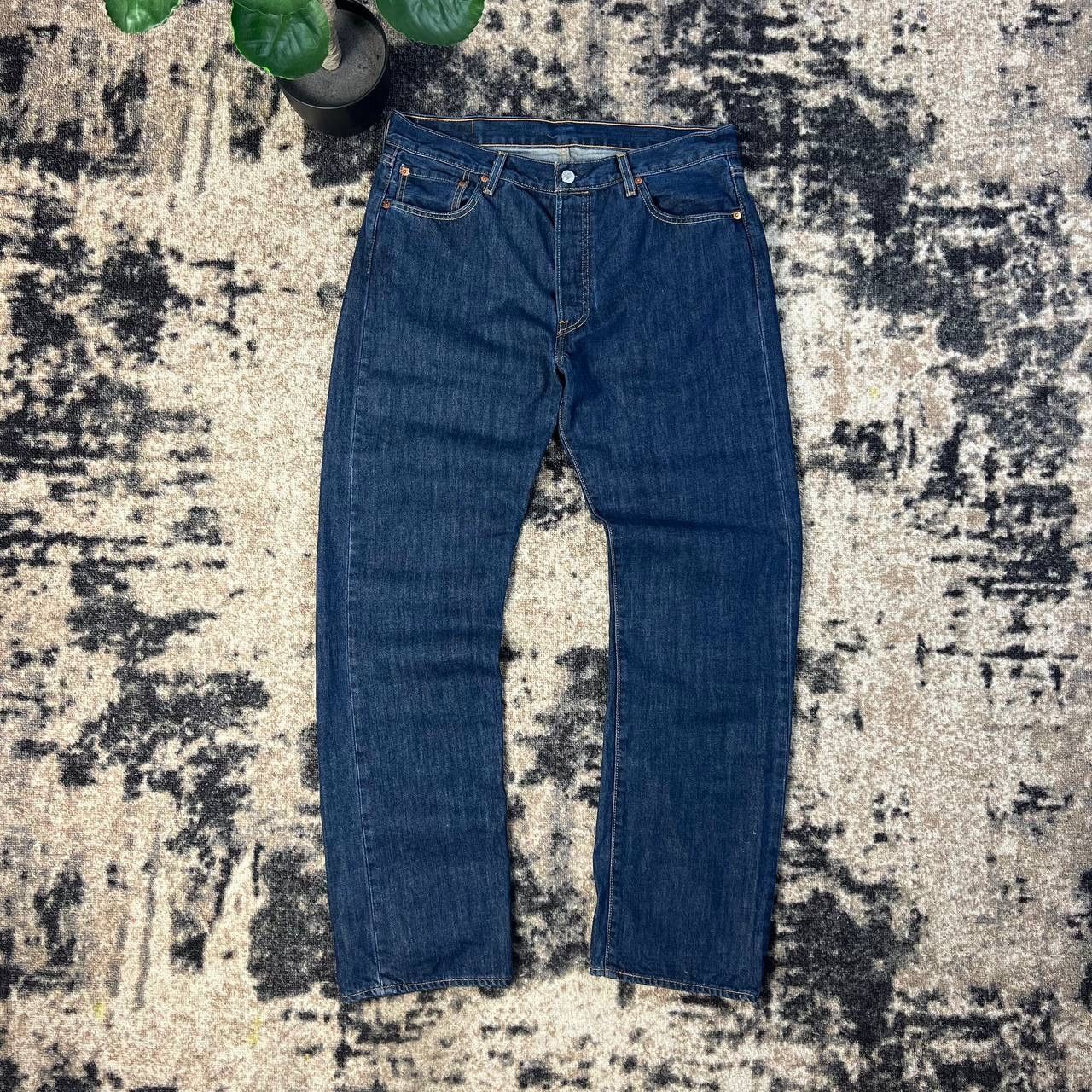 Levi's 501 Levis Vintage Straight Fit Blue Denim Jeans Size US 34 / EU 50 - 2 Thumbnail