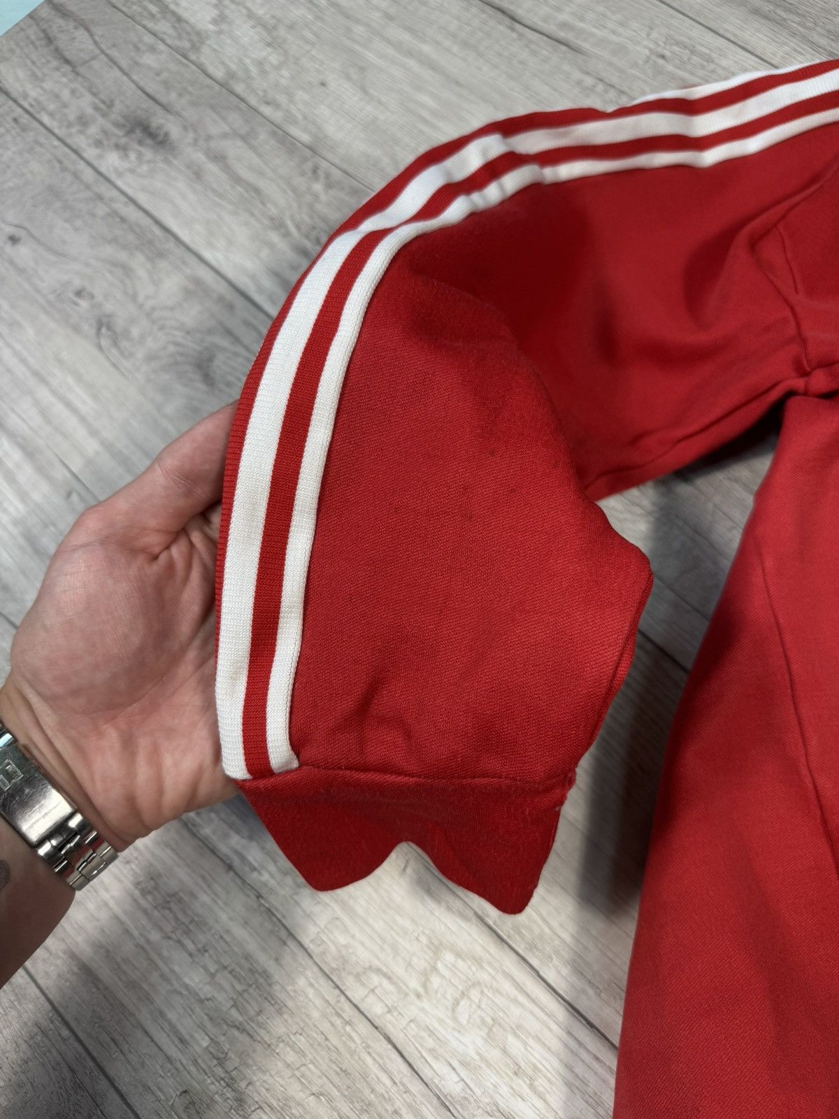 Adidas Adidas Vintage Made In Korea Track Jacket 80’s Red Size 6 Size US M / EU 48-50 / 2 - 13 Thumbnail