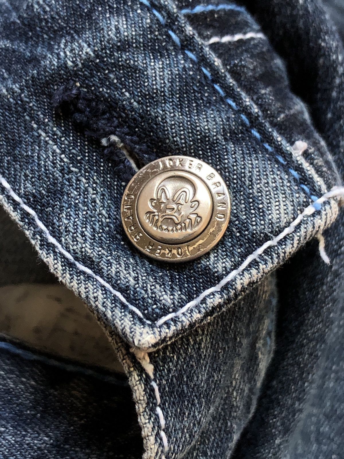 Born X Raised JOKER BRAND Blue Denim Pants Size US 32 / EU 48 - 7 Thumbnail