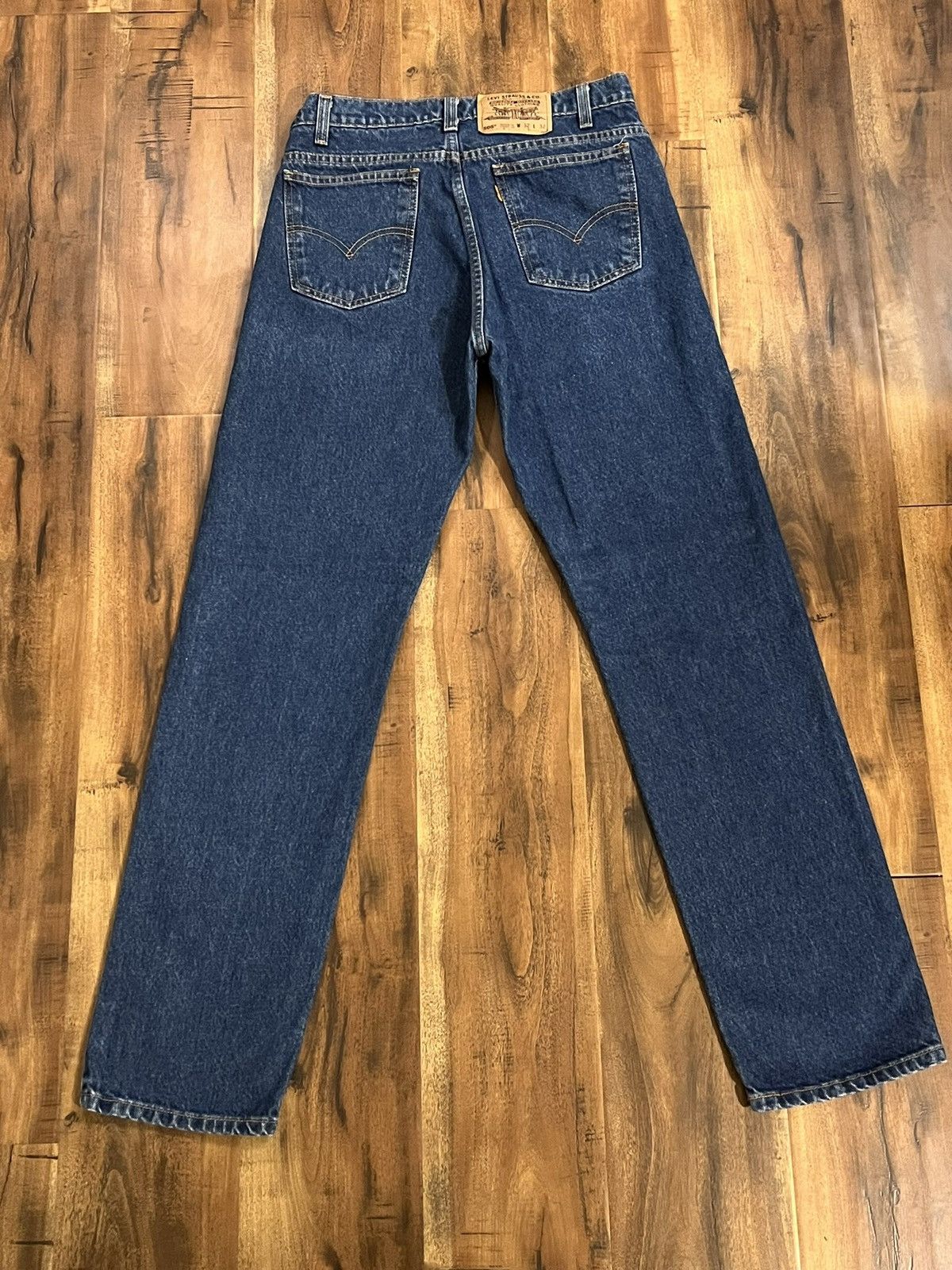 Levi's Vintage Clothing Levi’s 505 Regular Fit Straight Leg Orange Tab 90’s Vintage Size US 30 / EU 46 - 4 Thumbnail