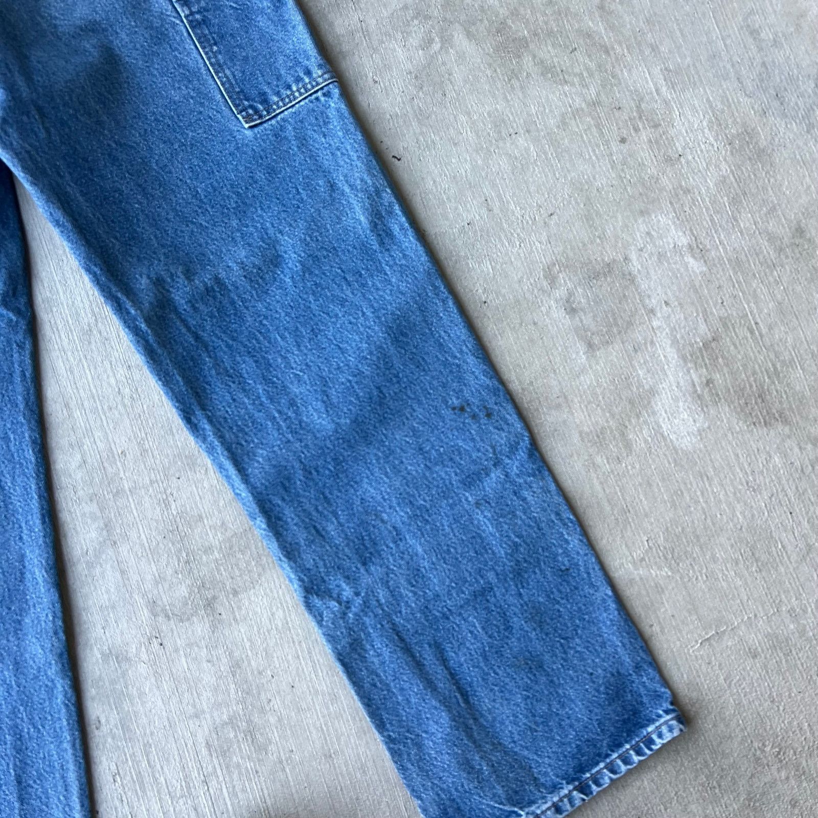 Carhartt × Vintage Carhartt denim blue jeans double knee work carpenter pants Size US 31 - 10 Thumbnail