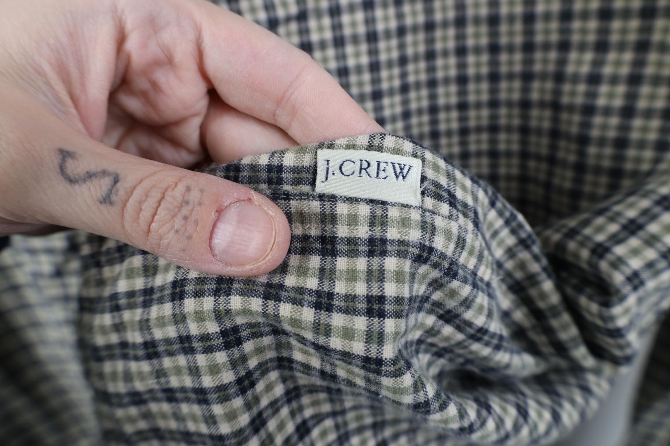 J.Crew Vintage 90s J Crew Collared Button Down Shirt Plaid Cotton Size US M / EU 48-50 / 2 - 4 Thumbnail