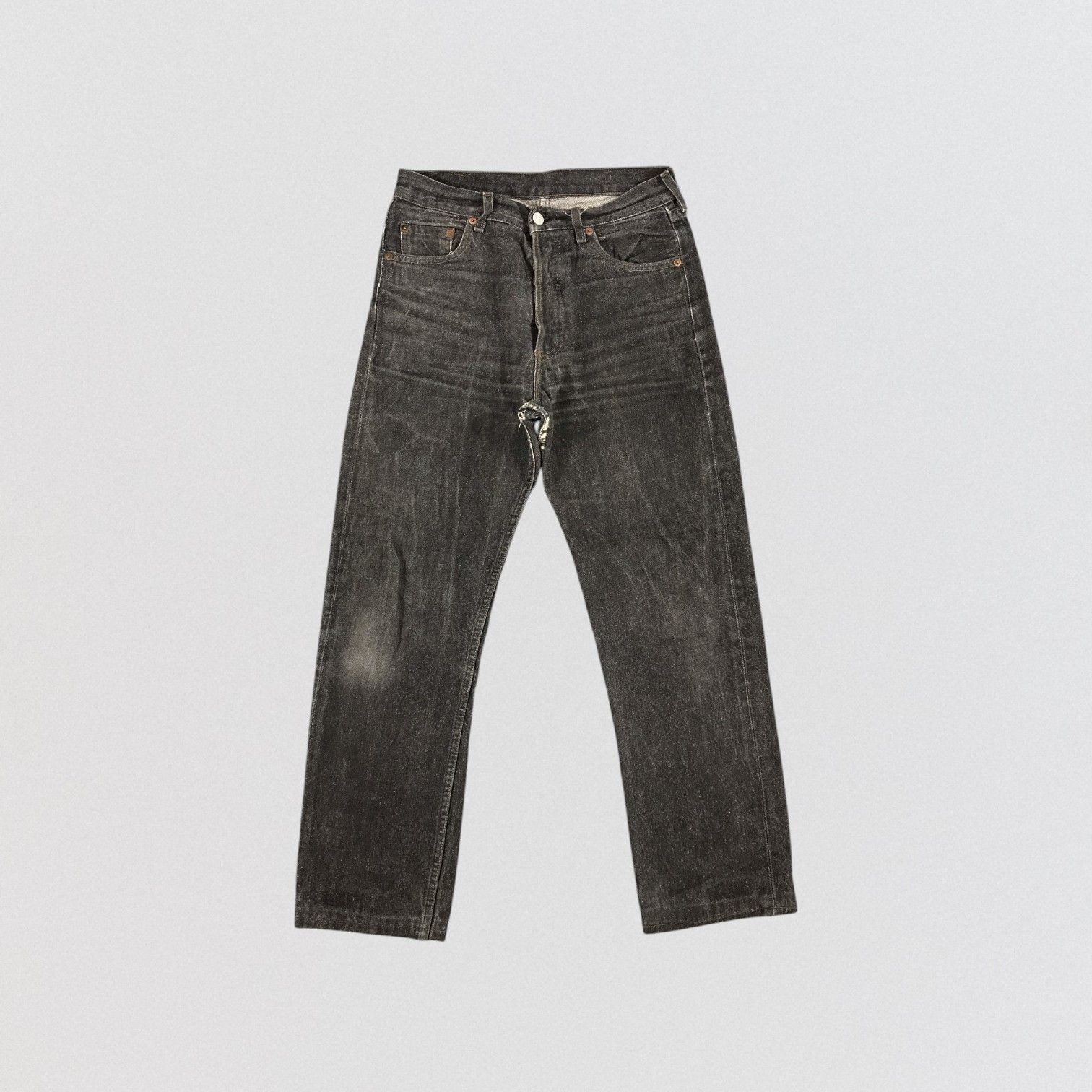 Levi's × Vintage 90s Vintage Levis 501 Black Jeans-JM2058 Size US 30 / EU 46 - 1 Thumbnail