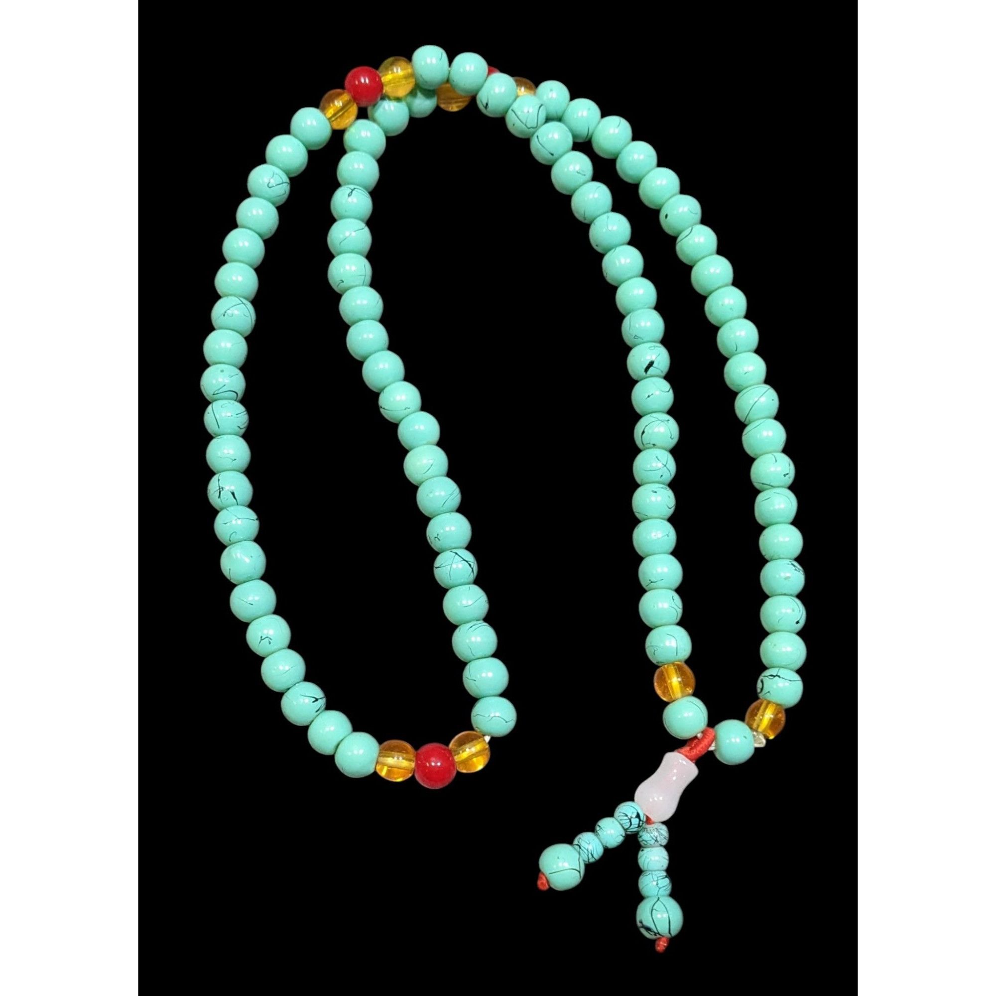 Other Bohemian Faux Turquoise Mala Meditation Bead Necklace Size ONE SIZE - 1 Thumbnail