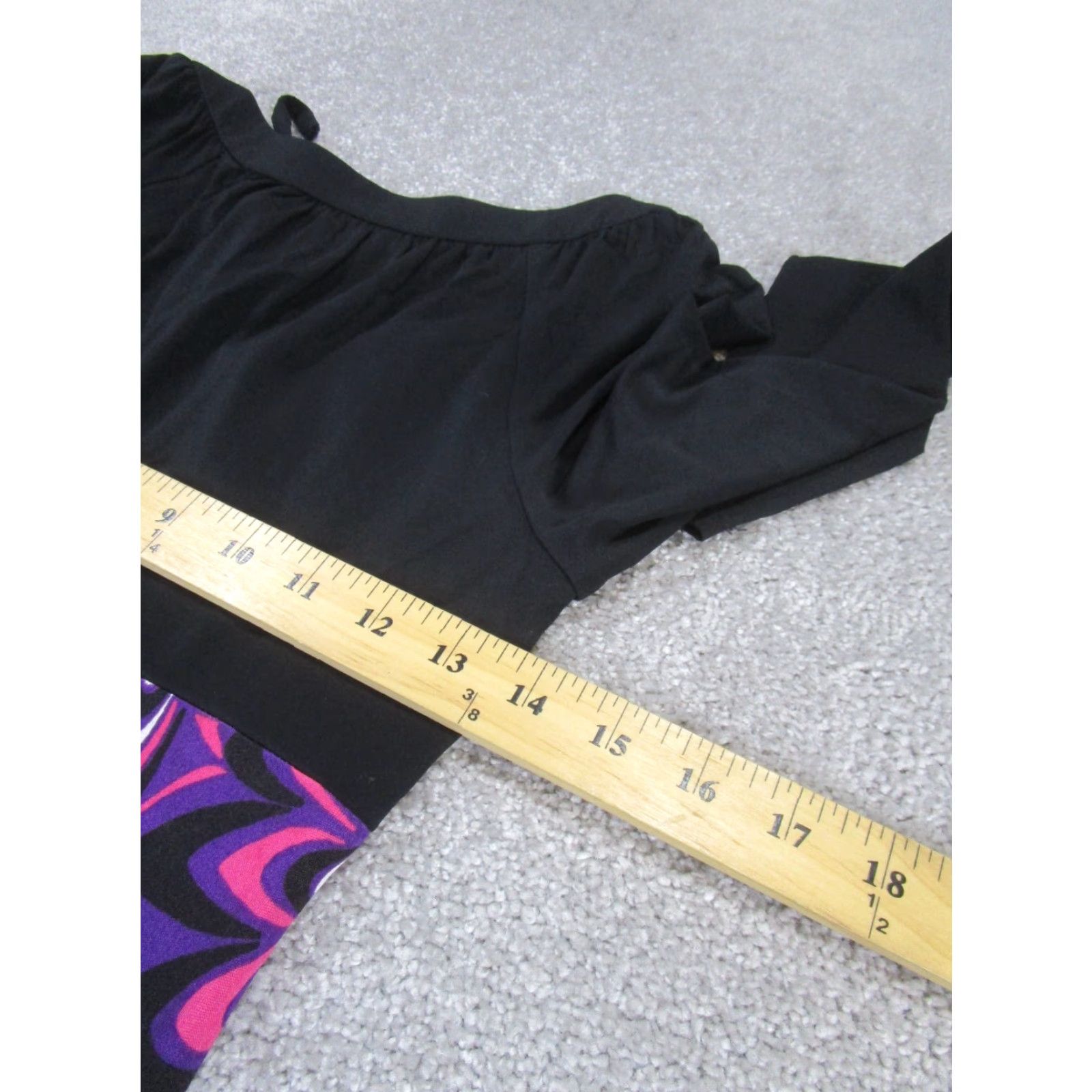 Trina Turk Trina Turk Purple Geometric Bodycon Dress Long Sleeve Women's 0 Stretch Knee Length Size XS / US 0-2 / IT 36-38 - 6 Thumbnail