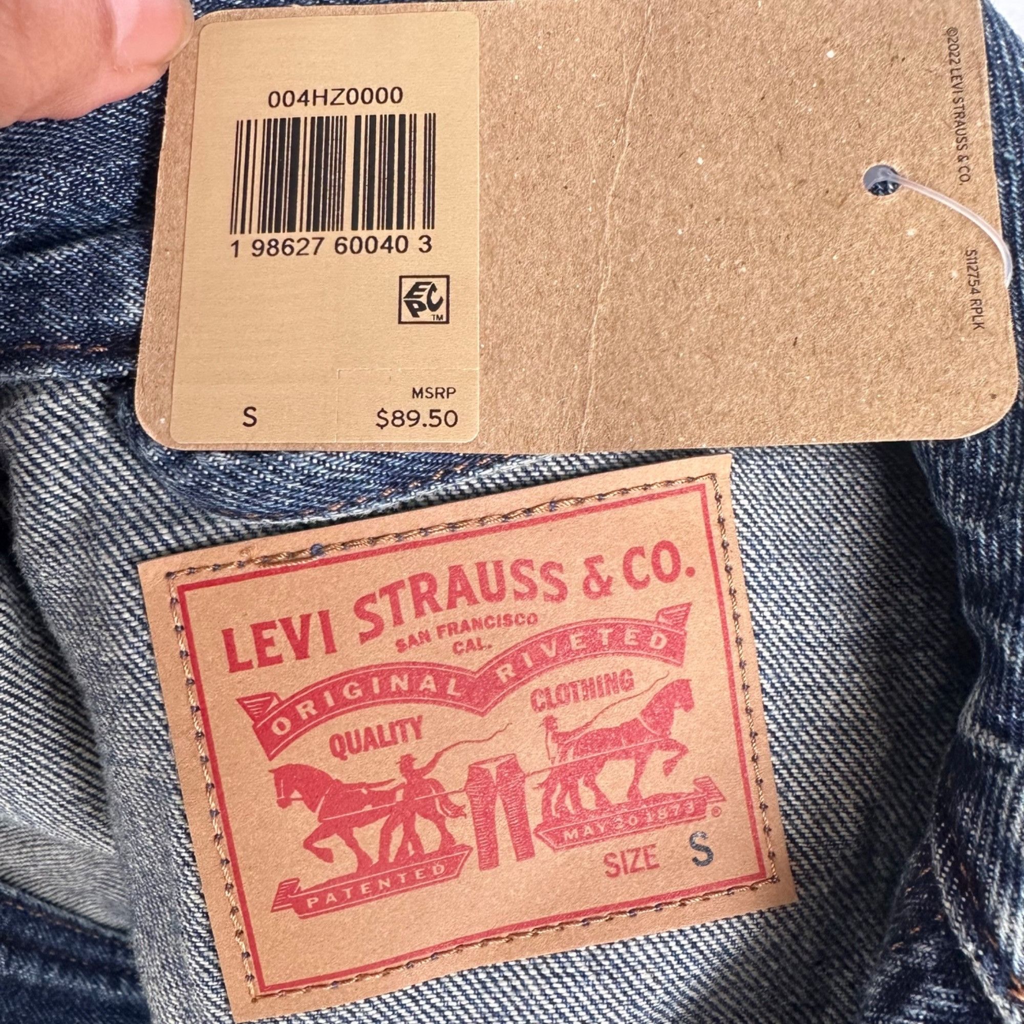 Levi's Vintage Denim Original Trucker Jacket Rhinestone Sz M Button Size M / US 6-8 / IT 42-44 - 8 Thumbnail